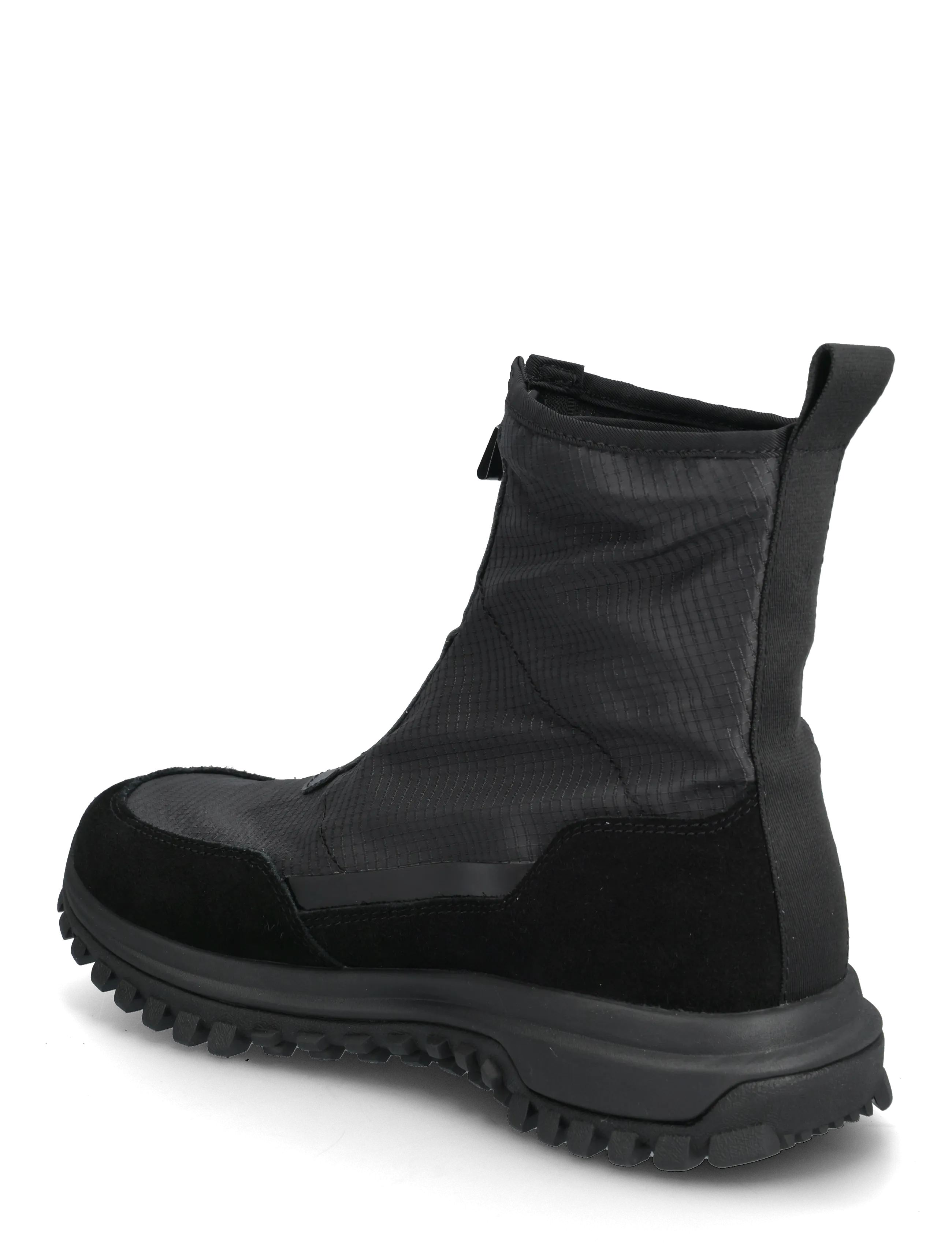 Calvin Klein - VIBRAM RUNNER MID ZIP - platta ankelboots - black - 2