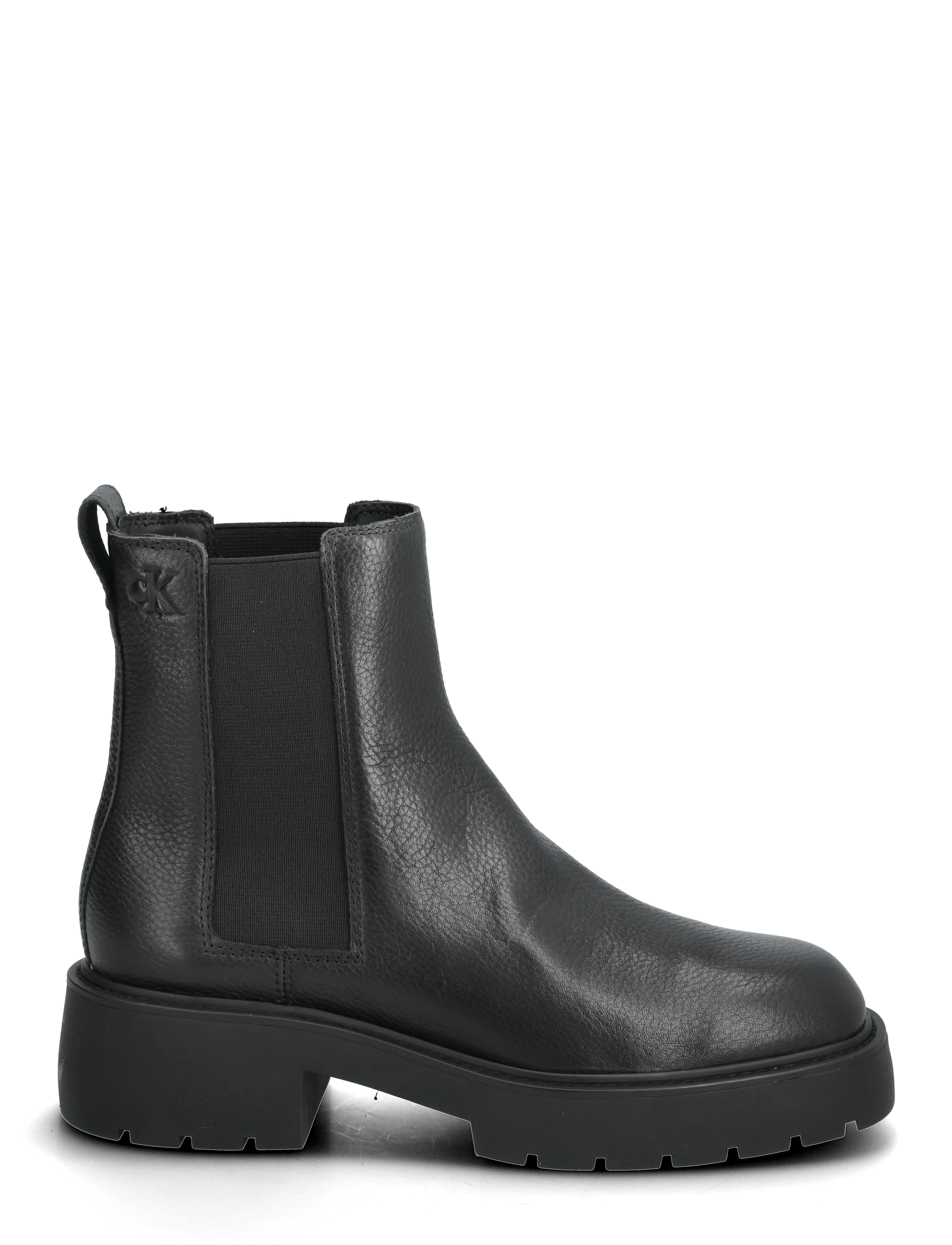 Calvin Klein - CHUNKY CHELSEA BOOT LTH - flache stiefeletten - ck black - 1