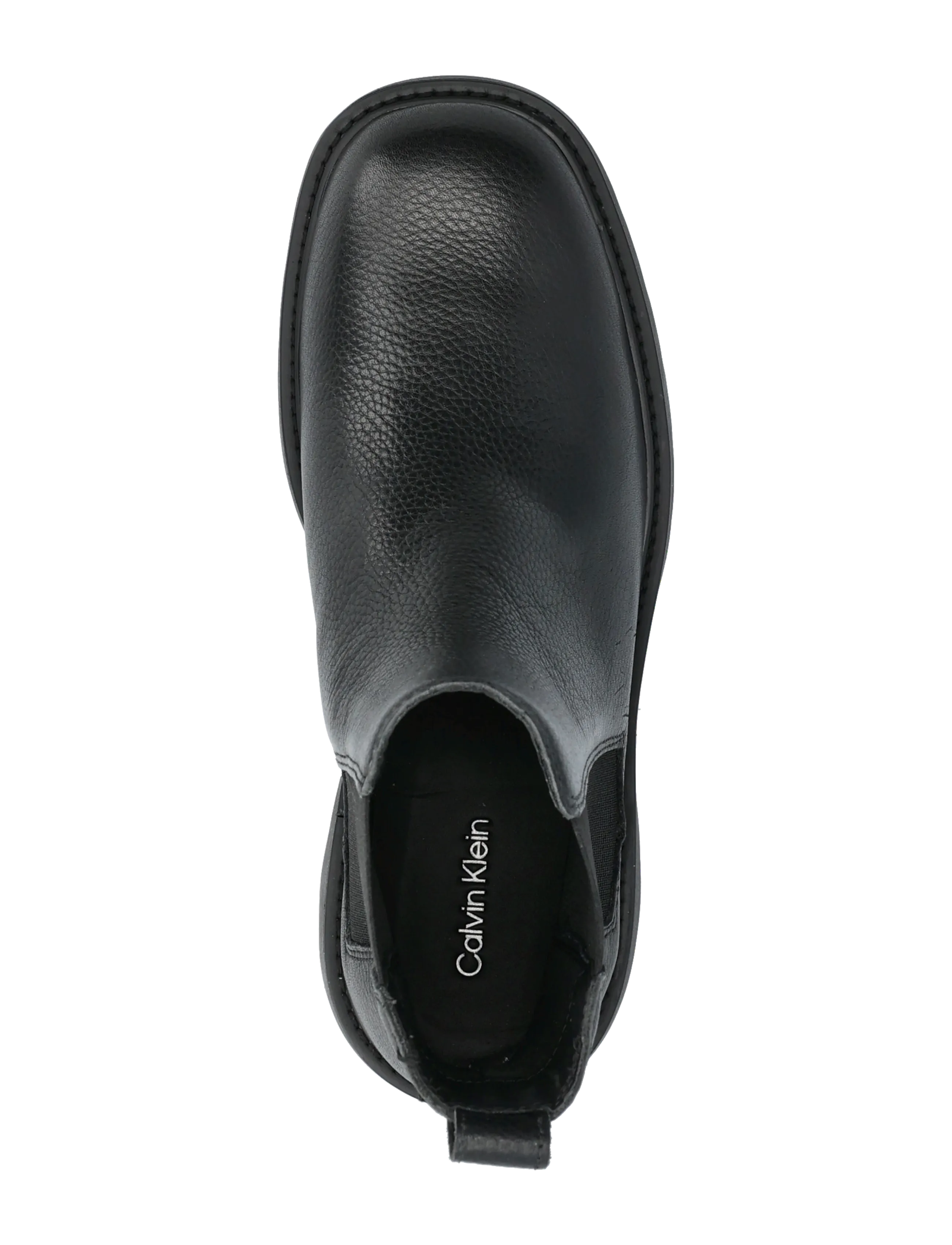Calvin Klein - CHUNKY CHELSEA BOOT LTH - flache stiefeletten - ck black - 3