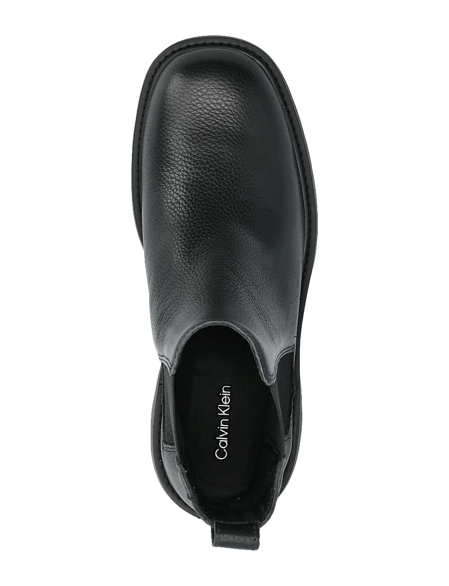 Calvin Klein - CHUNKY CHELSEA BOOT LTH - platta ankelboots - ck black - 3