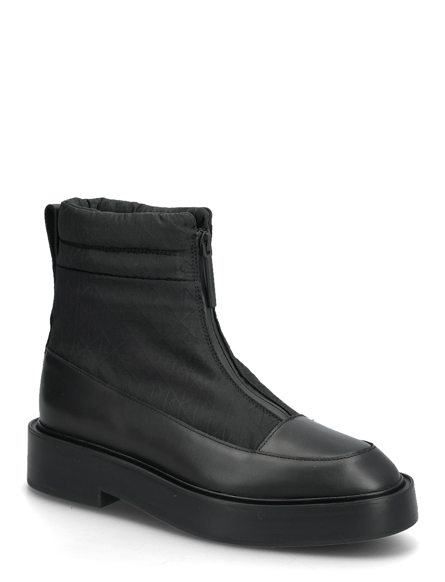 Calvin Klein - CONCAVE WELT BOOT NYL AOP - madalad poolsaapad - black - 0