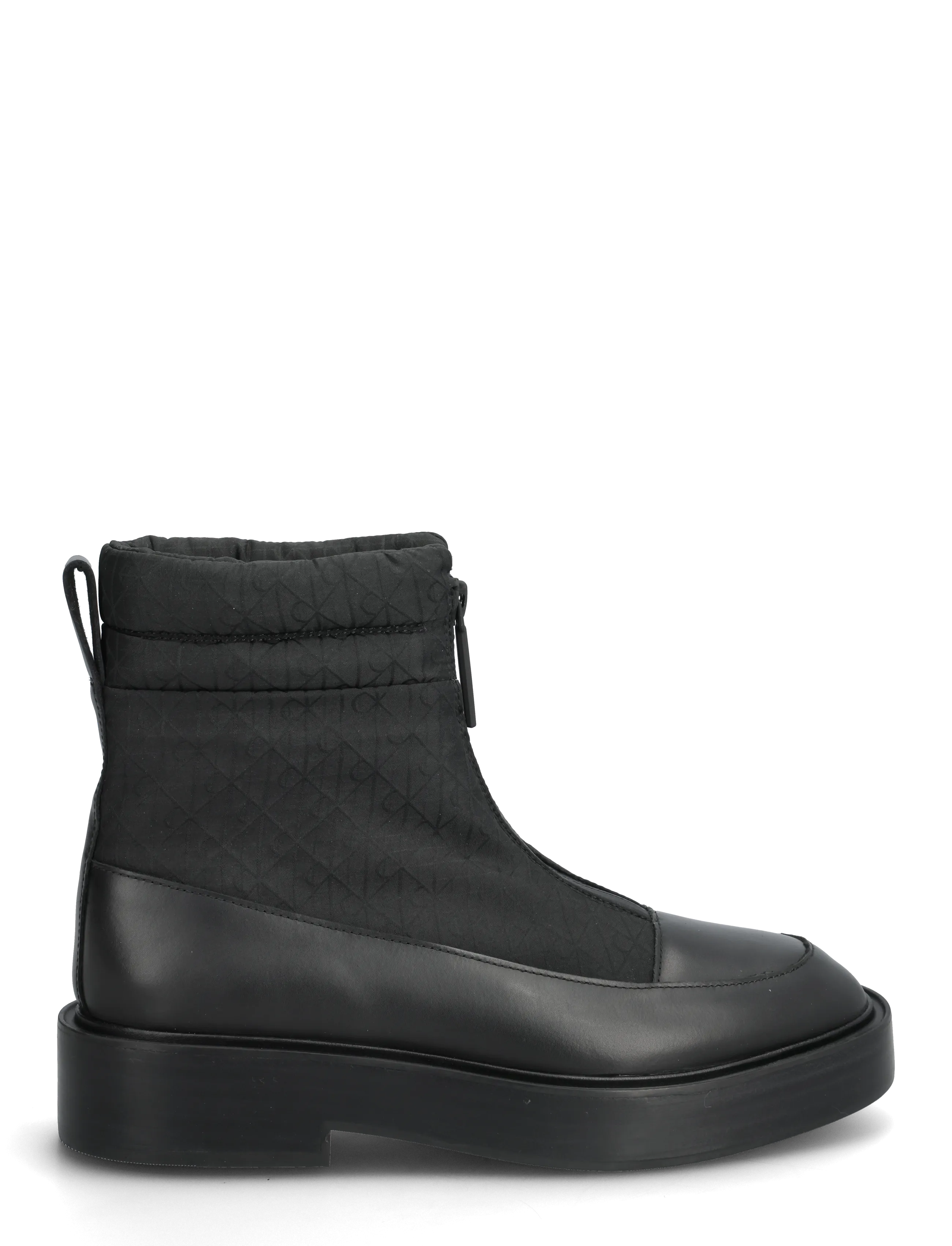 Calvin Klein - CONCAVE WELT BOOT NYL AOP - madalad poolsaapad - black - 1