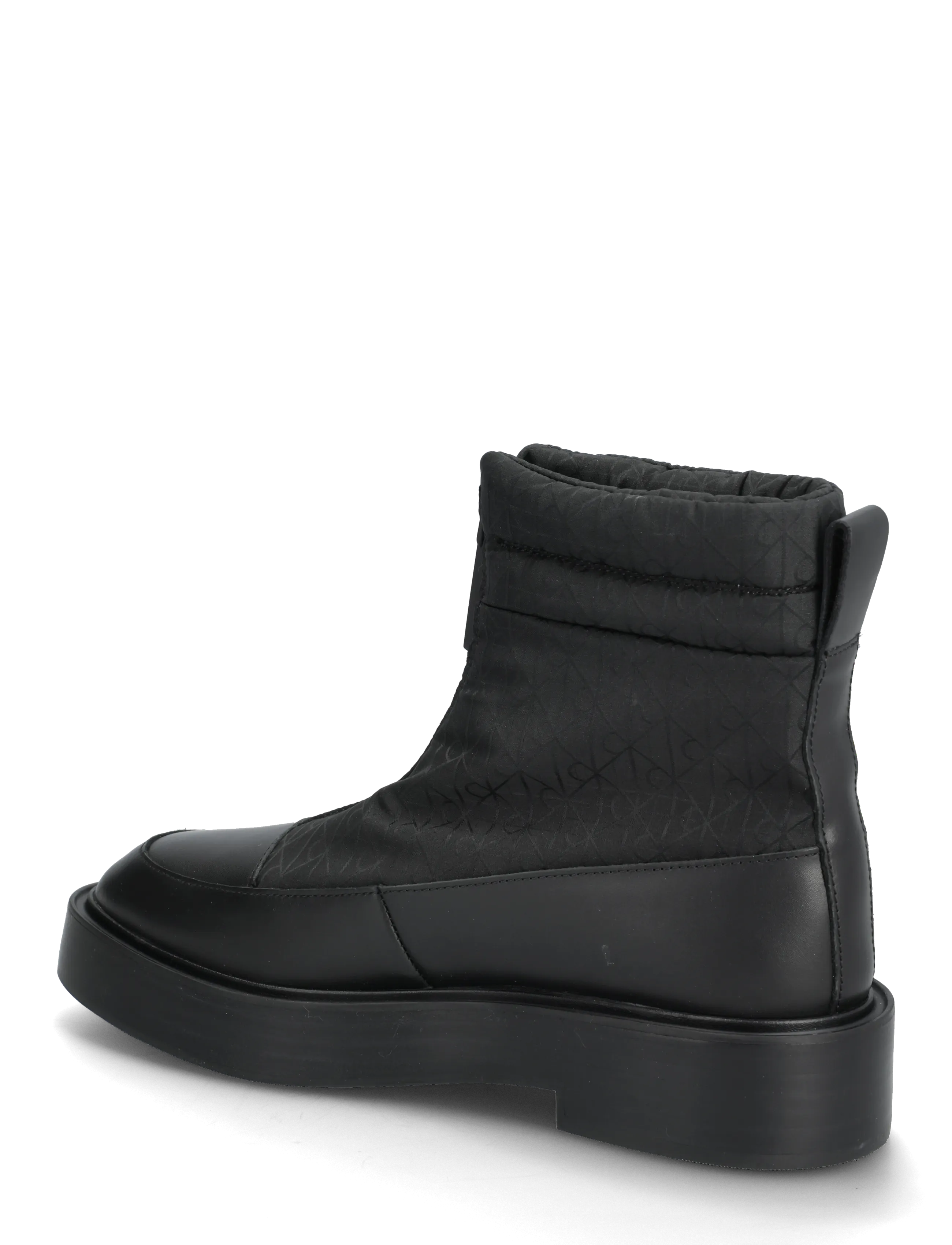 Calvin Klein - CONCAVE WELT BOOT NYL AOP - madalad poolsaapad - black - 2