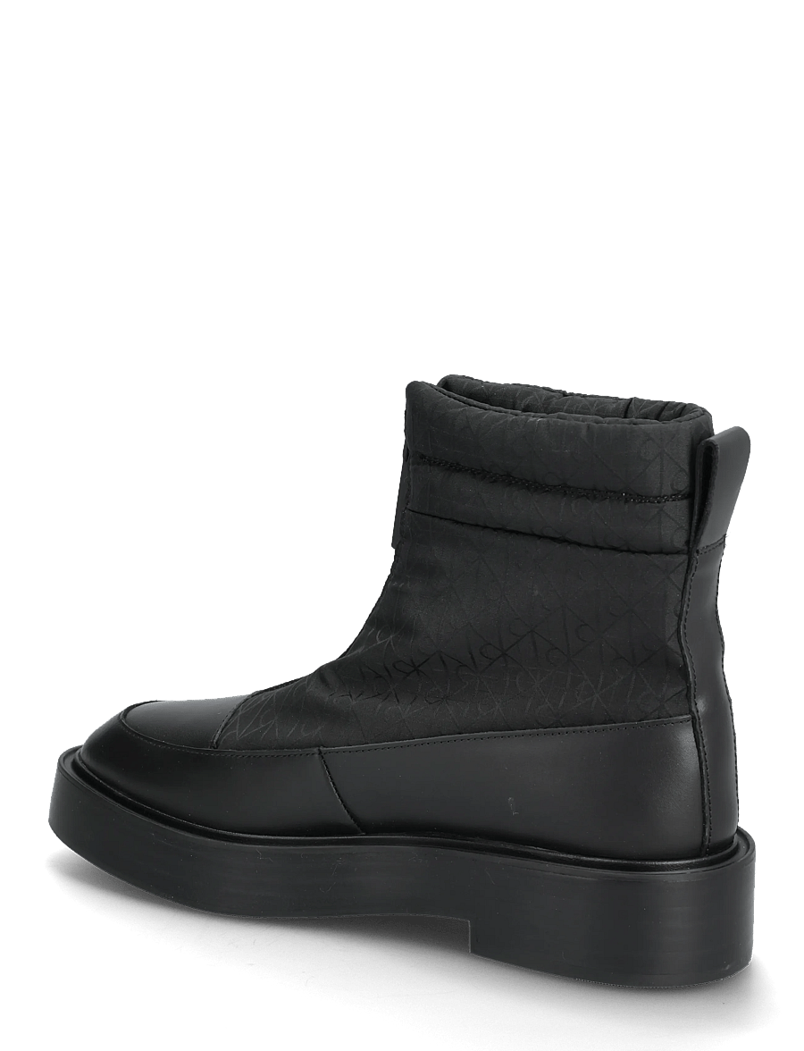 Calvin Klein - CONCAVE WELT BOOT NYL AOP - madalad poolsaapad - black - 2
