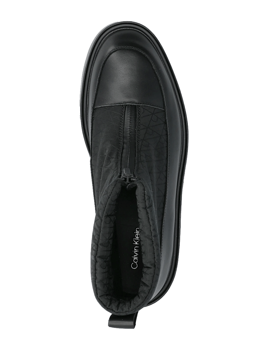 Calvin Klein - CONCAVE WELT BOOT NYL AOP - madalad poolsaapad - black - 3