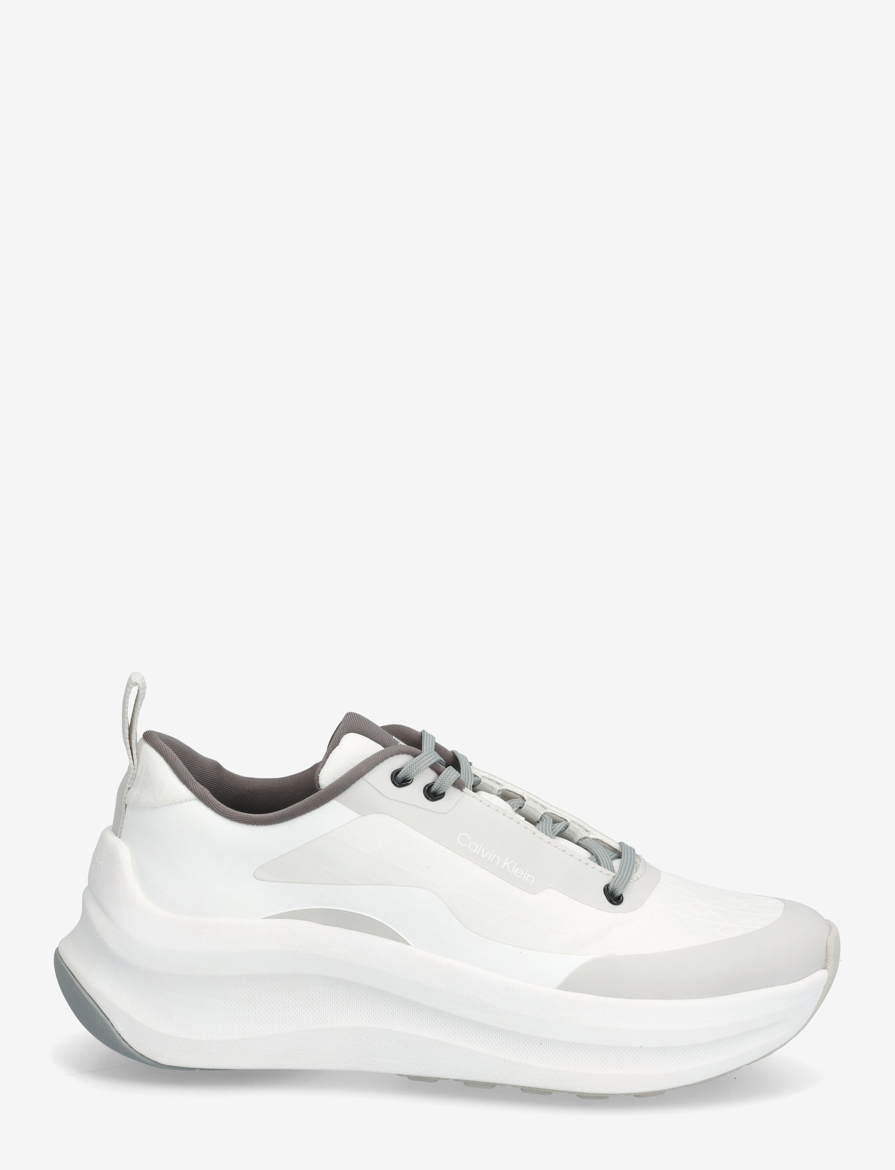 Calvin Klein - CHUNKY RUNNER LACEUP MIX AOP - konfirmation - white granite road granite gray - 1