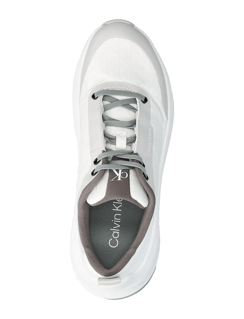 Calvin Klein - CHUNKY RUNNER LACEUP MIX AOP - konfirmation - white granite road granite gray - 3