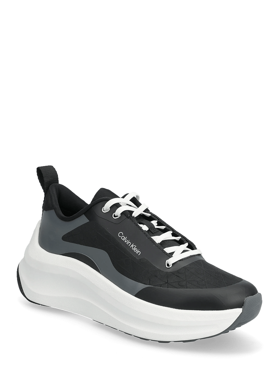 Calvin Klein - CHUNKY RUNNER LACEUP MIX AOP - confirmation - black coal - 0
