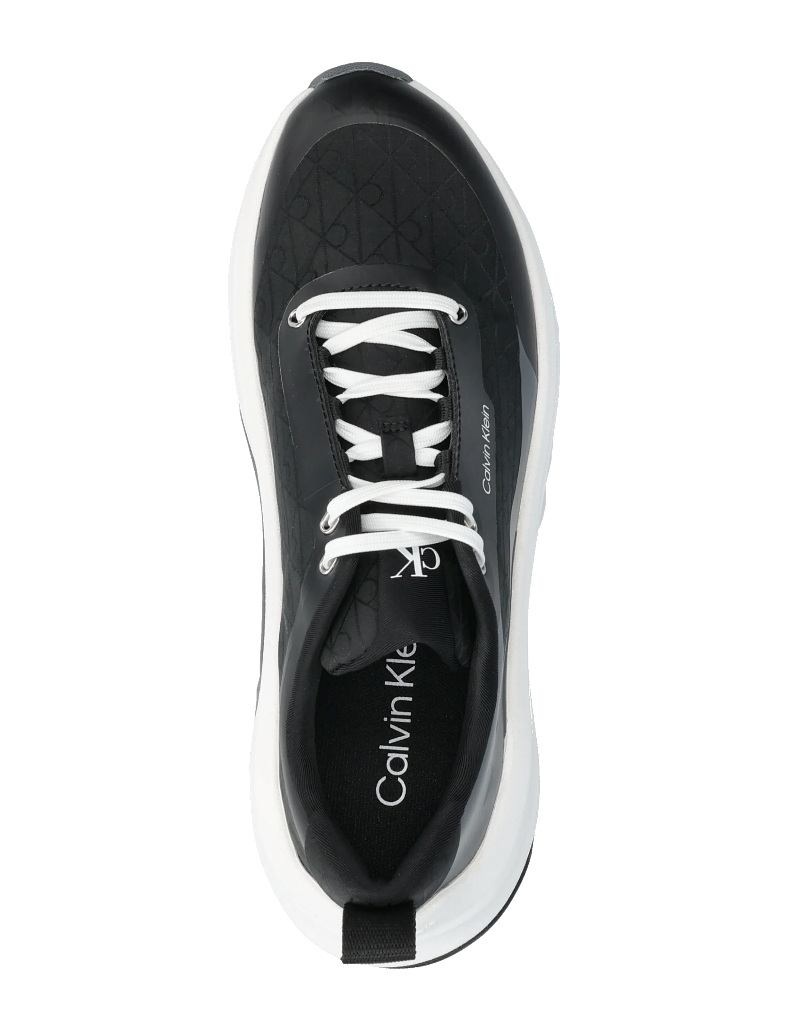 Calvin Klein - CHUNKY RUNNER LACEUP MIX AOP - konfirmationstøj - black coal - 3