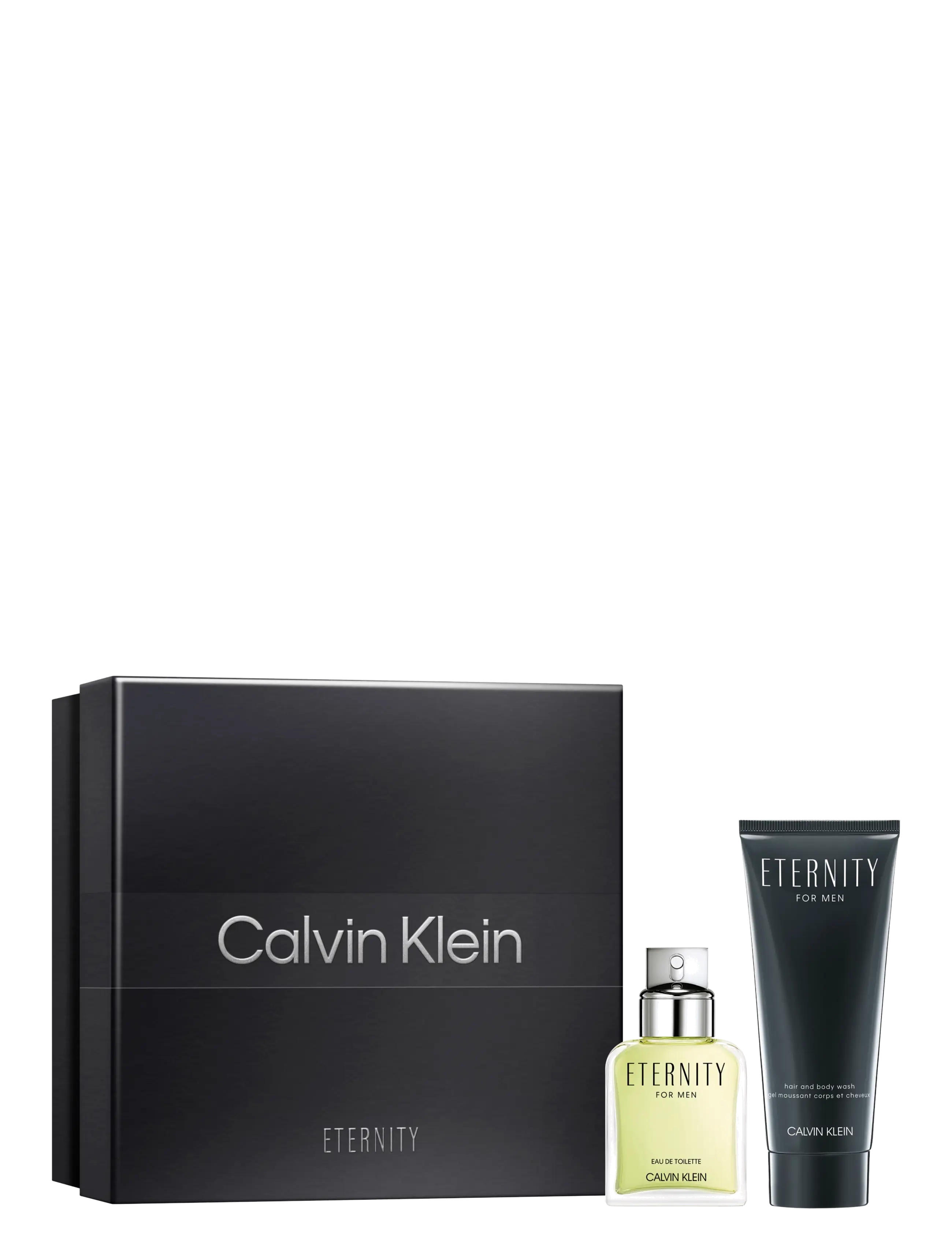 Calvin Klein Gift Set Eternity for Men EdT + Hair & Body Wash - Gavesæt - CLEAR / undefined