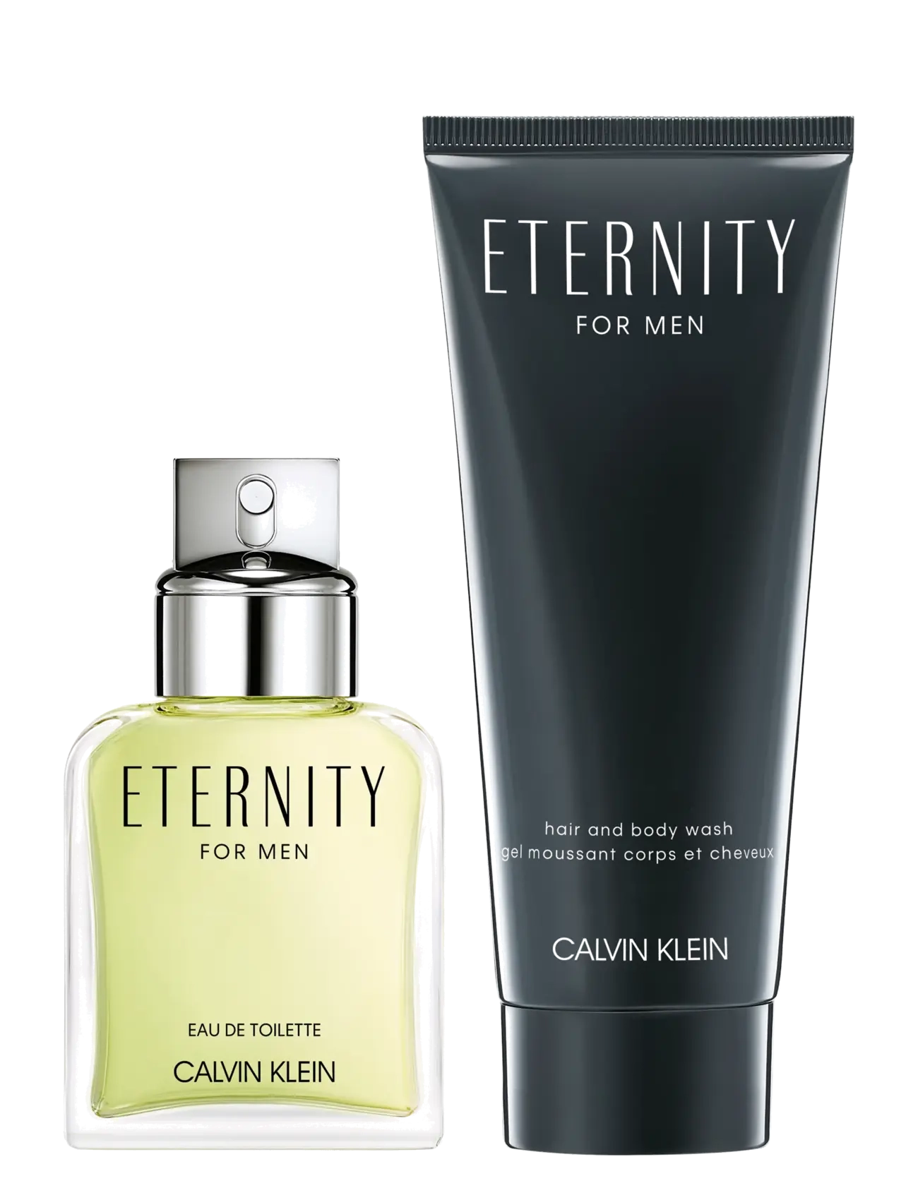 Calvin Klein - Gift Set Eternity for Men EdT + Hair & Body Wash - til ham - clear - 1