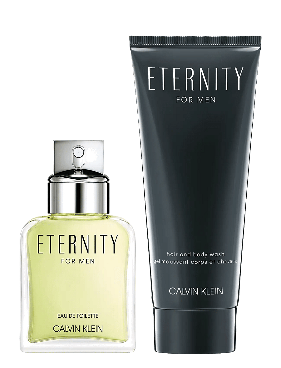 Calvin Klein - Gift Set Eternity for Men EdT + Hair & Body Wash - giftset - clear - 1