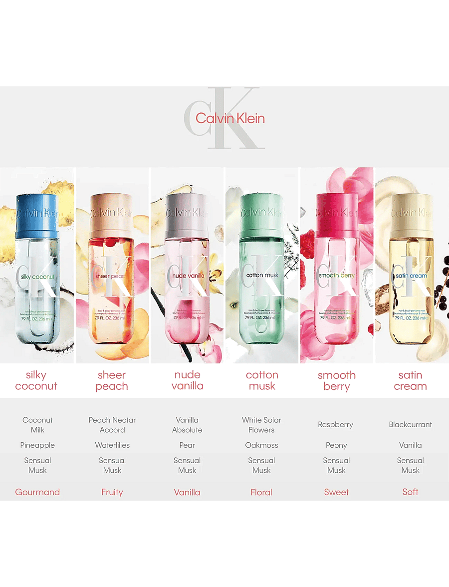 Calvin Klein - Cotton Musk Hair & Body Mist - fragrance - clear - 1
