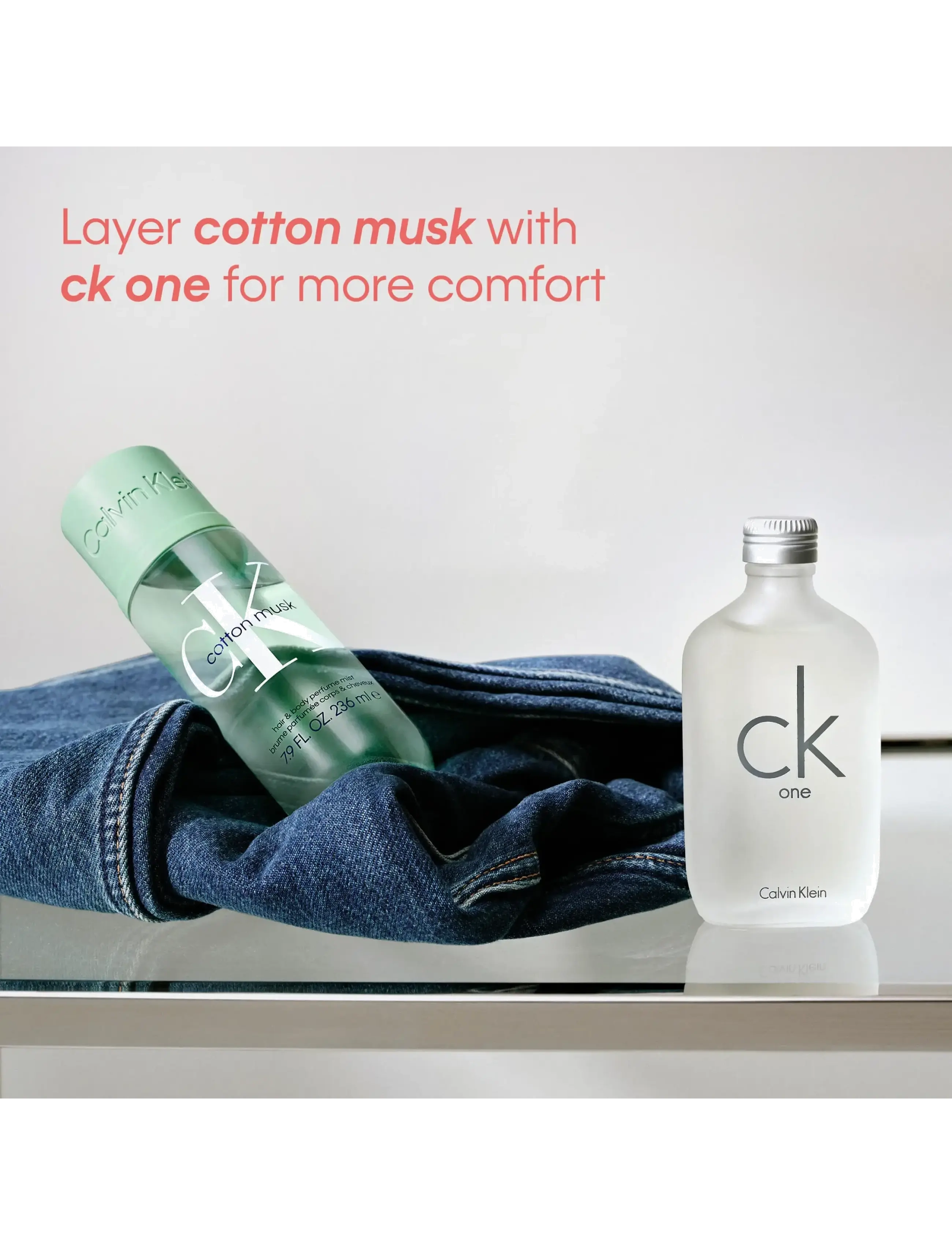 Calvin Klein - Cotton Musk Hair & Body Mist - fragrance - clear - 2
