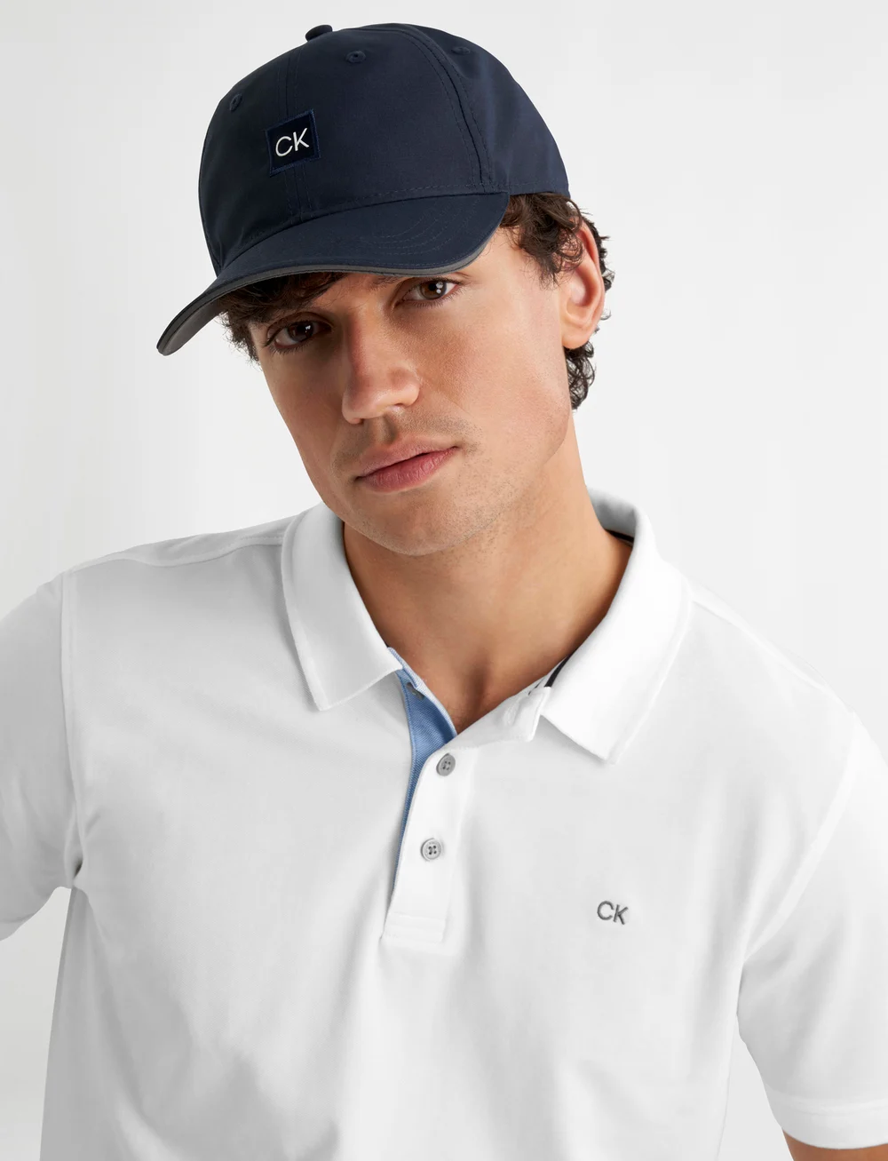 Calvin Klein Golf - MICROFIBRE BASEBALL CAP - kasketter - dark navy - 0