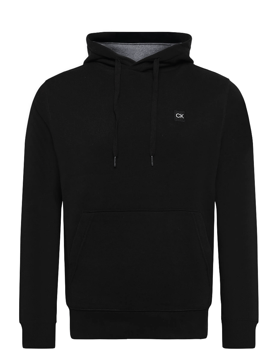 Calvin Klein Golf - WOVEN BADGE HOODIE - sweatshirts - black - 0
