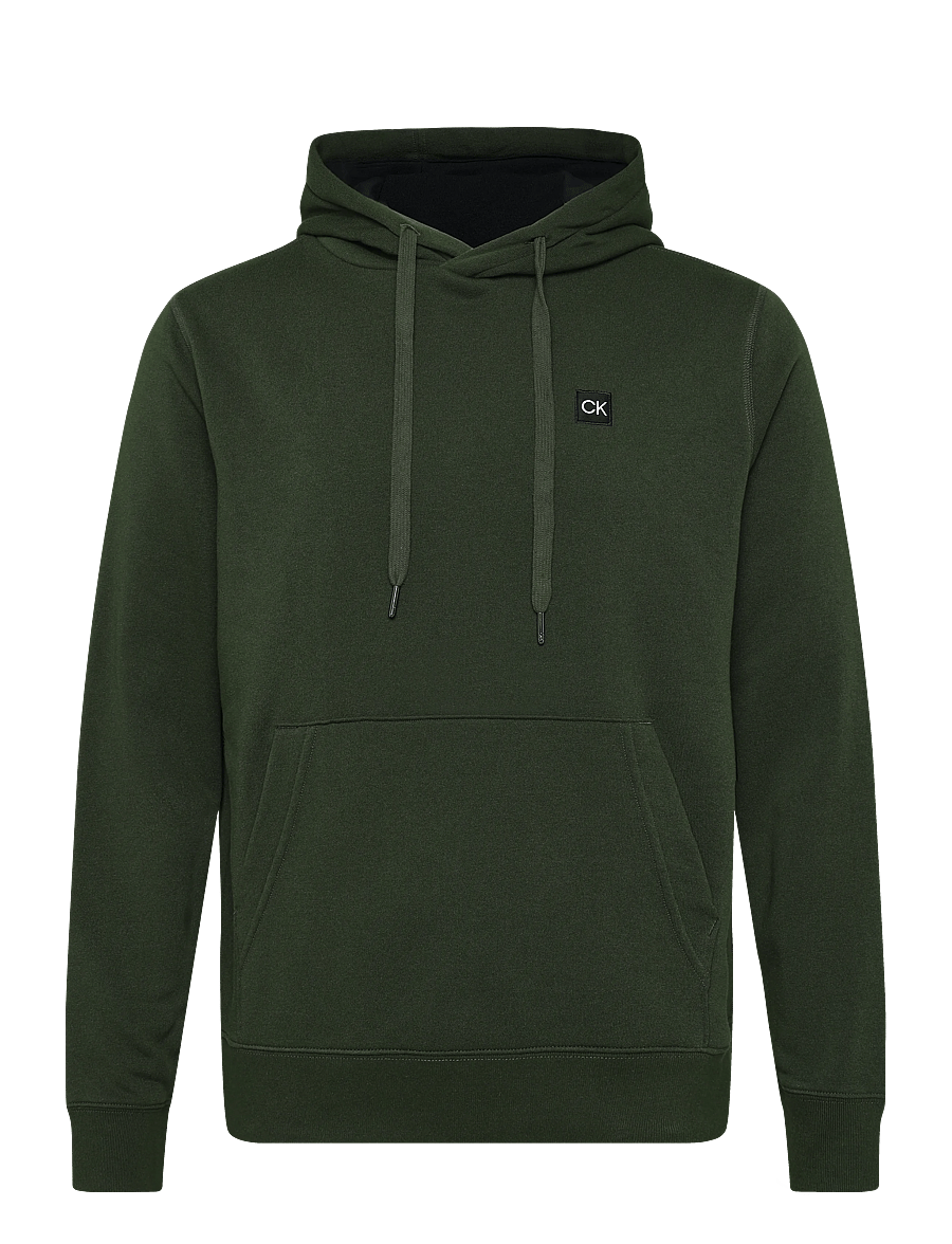 Calvin Klein Golf - WOVEN BADGE HOODIE - overdele - huntgrn - 0