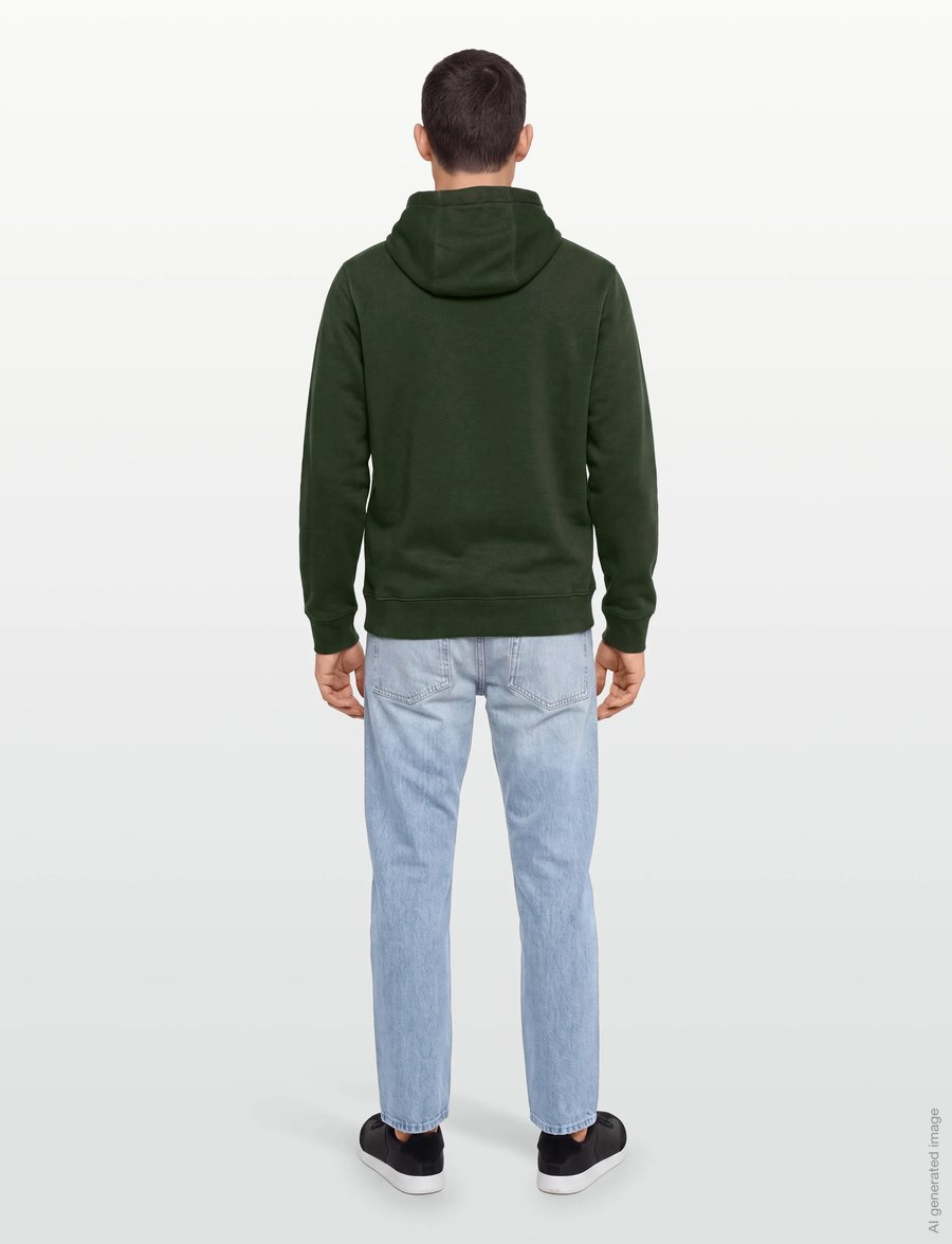 Calvin Klein Golf - WOVEN BADGE HOODIE - sweatshirts - huntgrn - 4