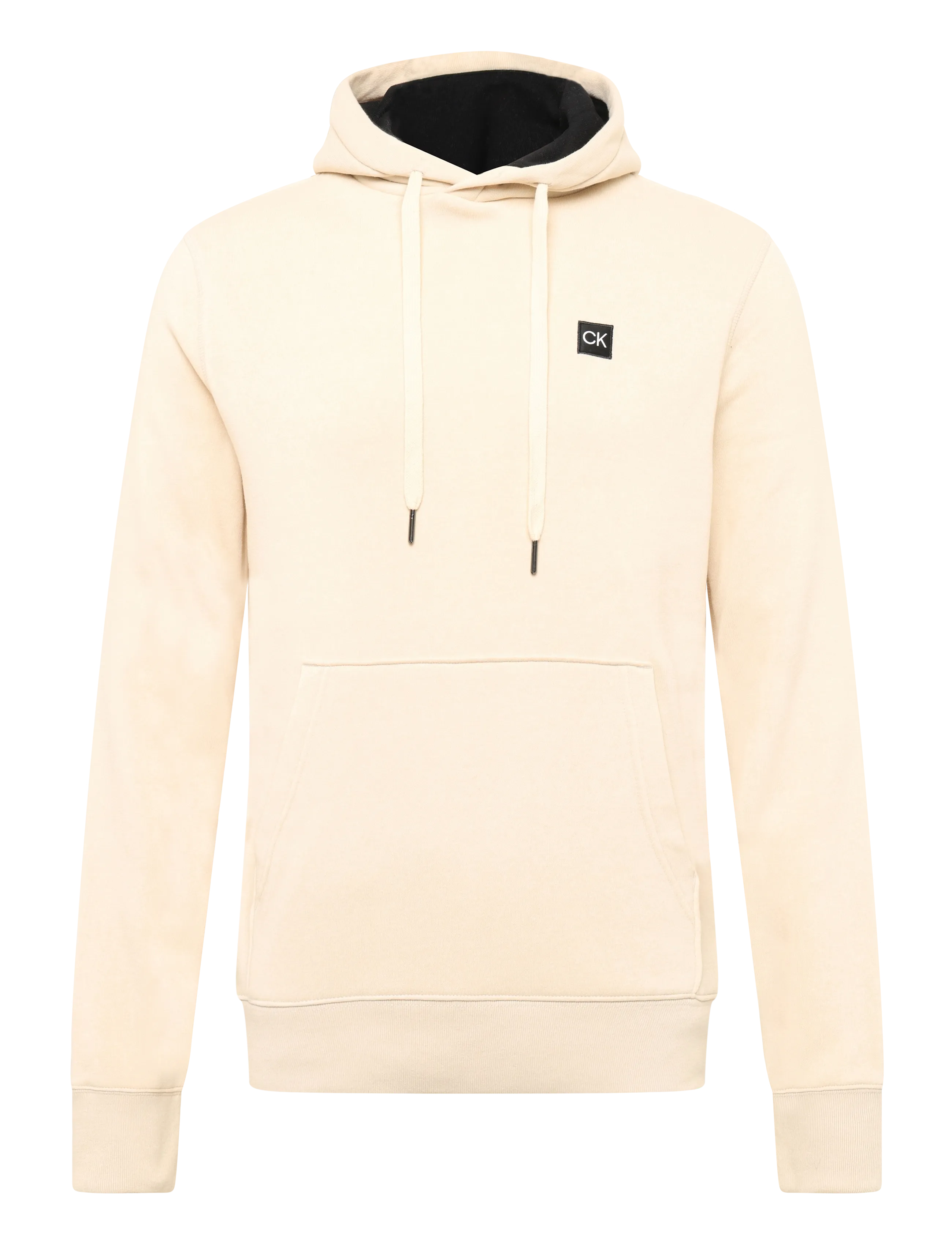 Calvin Klein Golf Woven Badge Hoodie, XXL, Sport Sweatshirts & Hoodies, Creme - Männerswear