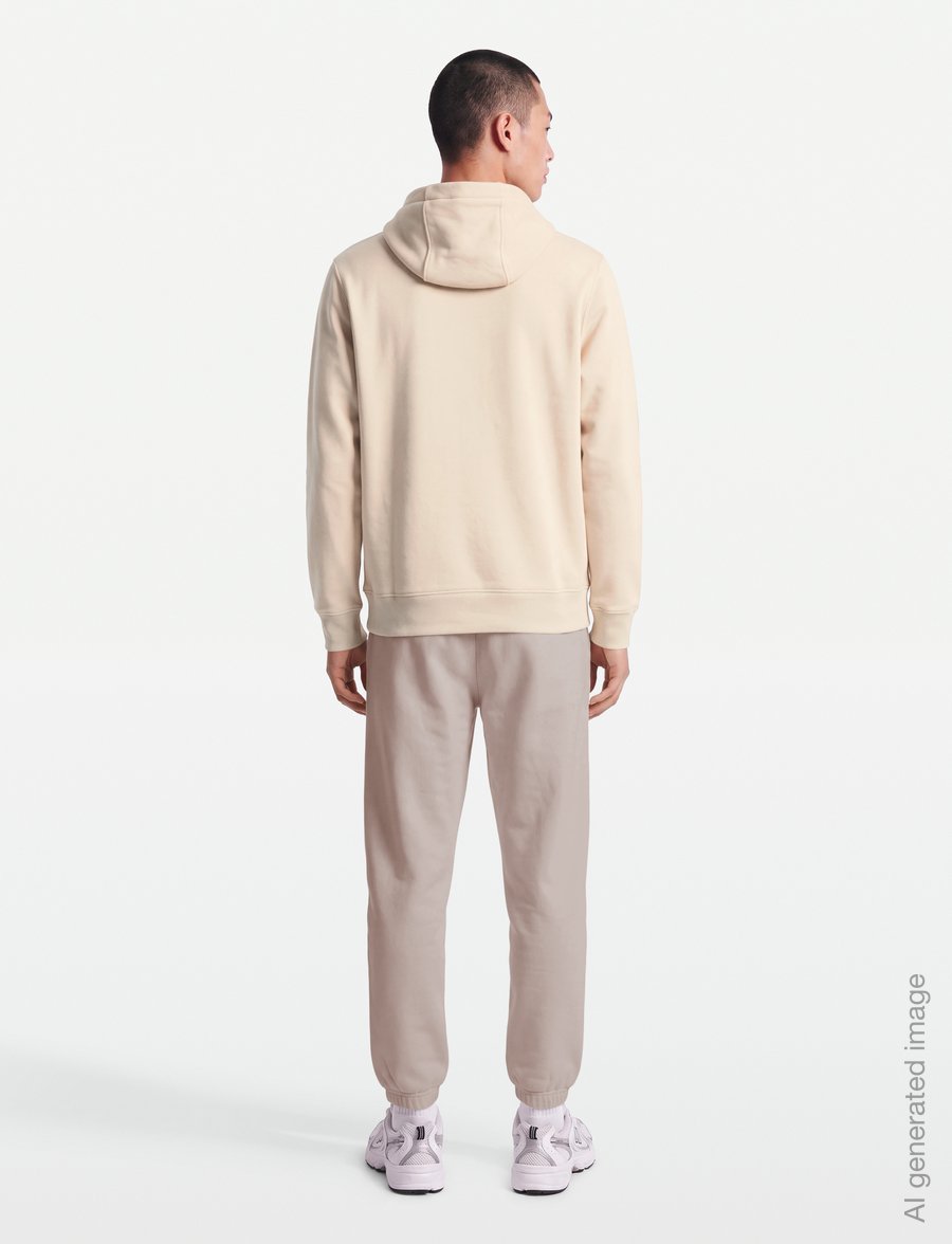 Calvin Klein Golf - WOVEN BADGE HOODIE - overdele - oatmeal - 4