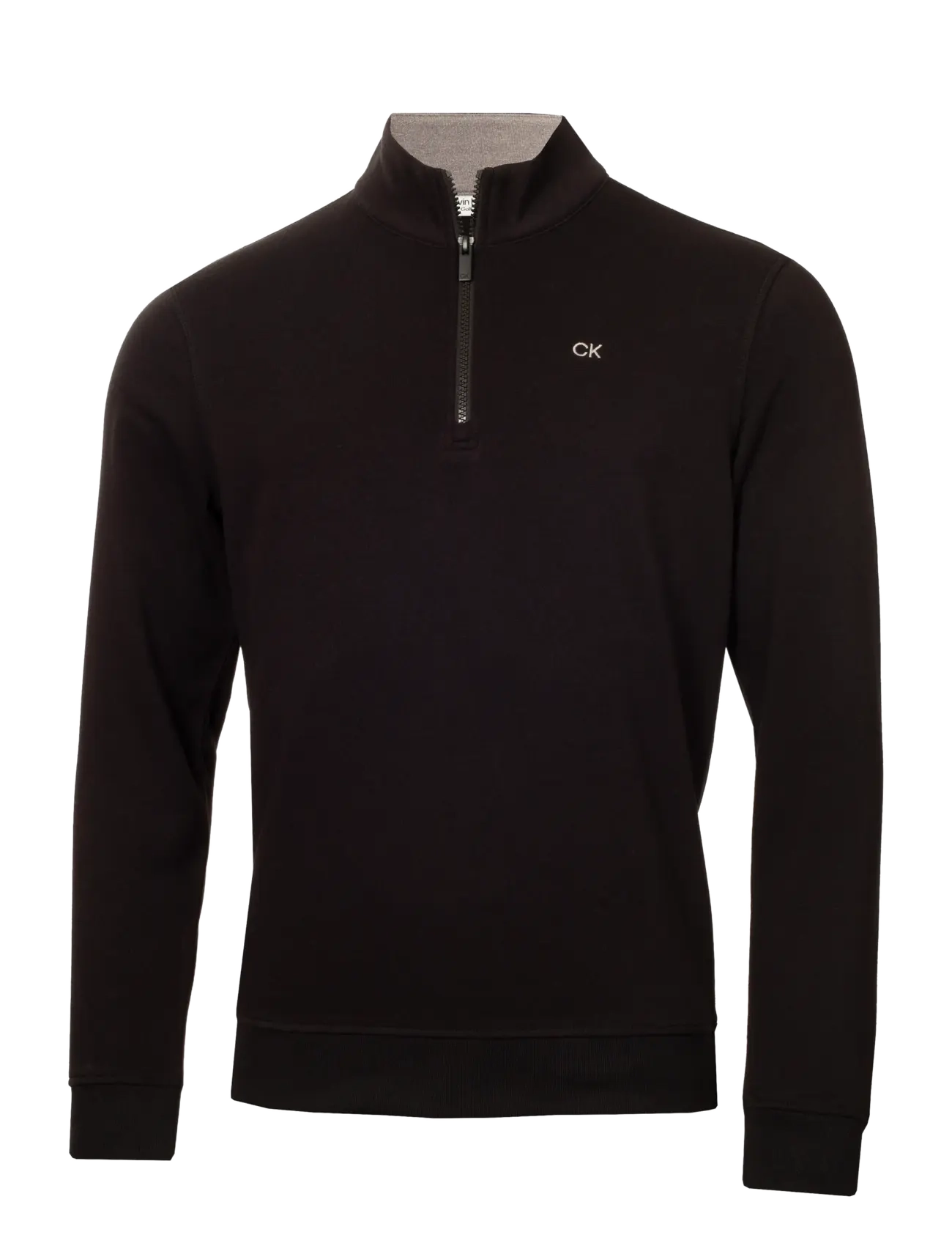 Calvin Klein Golf ROCKY HALF ZIP SWEATSHIRT - Uus - BLACK / black