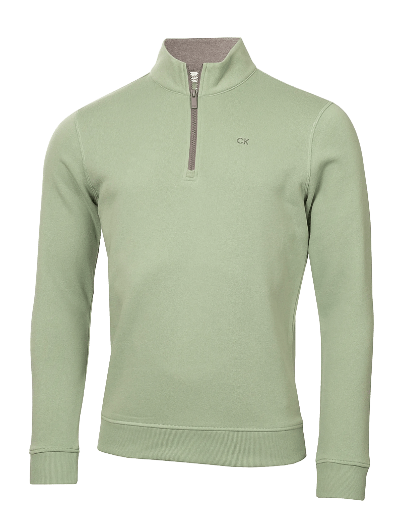 Calvin Klein Golf - ROCKY HALF ZIP SWEATSHIRT - overdele - sage - 0