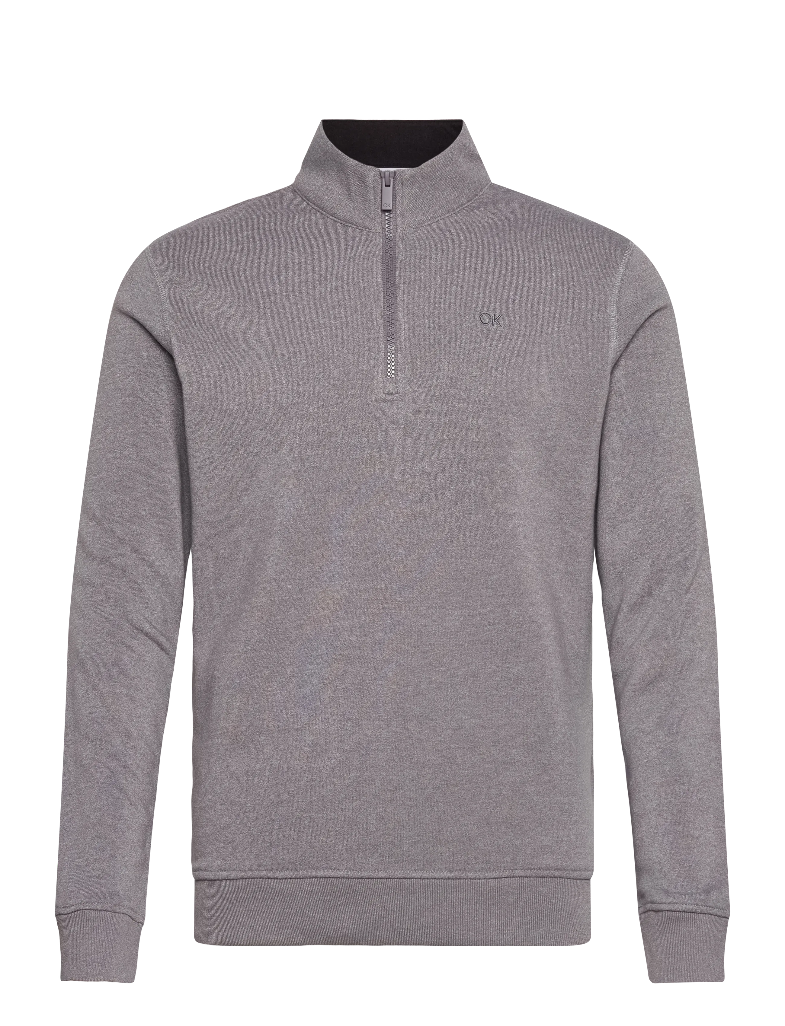 Calvin Klein Golf ROCKY HALF ZIP SWEATSHIRT - Tops - SILMARL / grey
