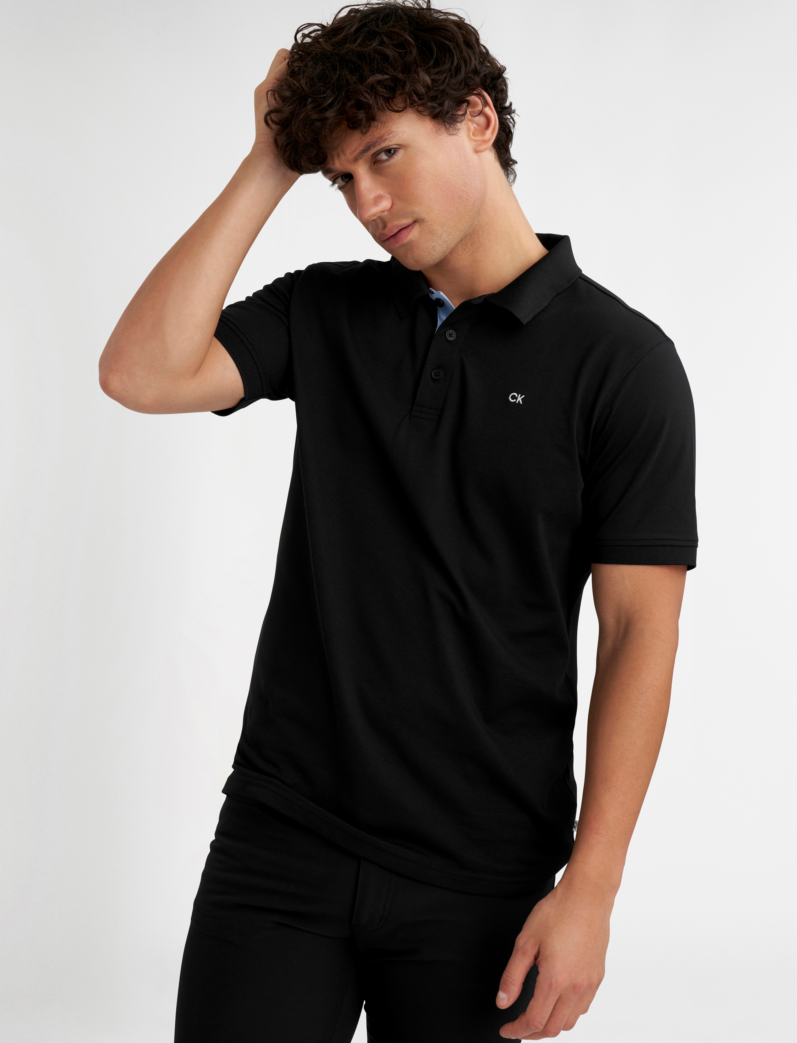 Calvin Klein Golf QUAD POLO - Poloshirts - BLACK / black