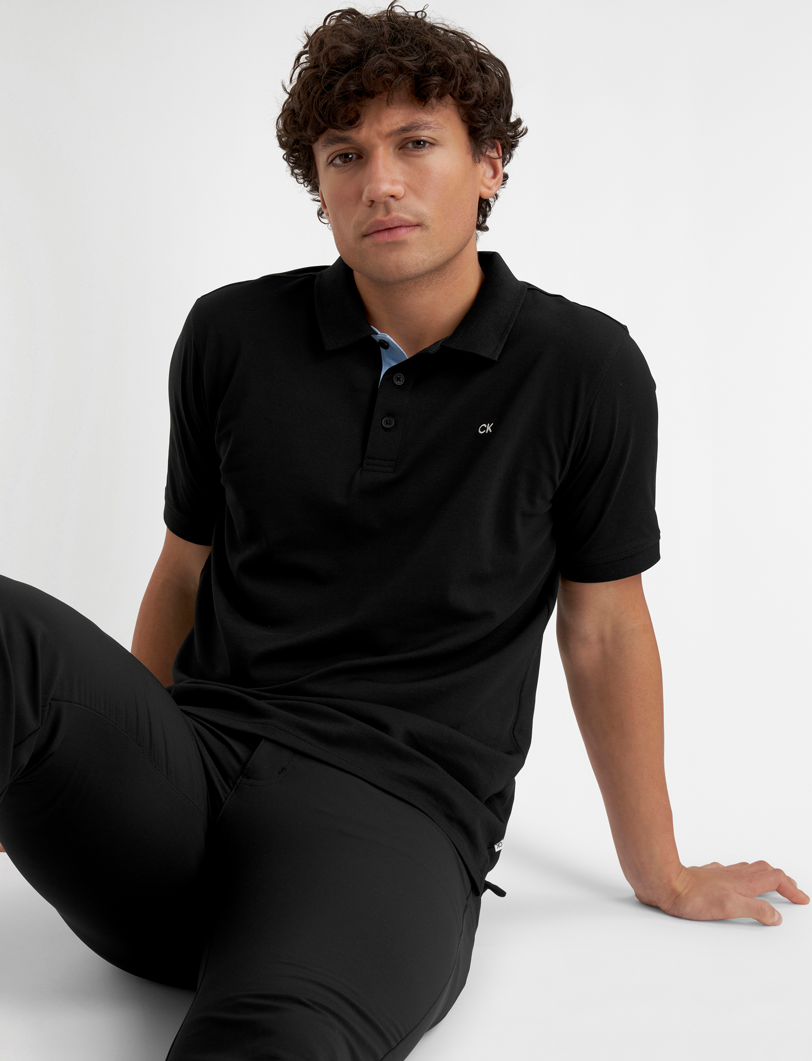 Calvin Klein Golf - QUAD POLO - polos - black - 5