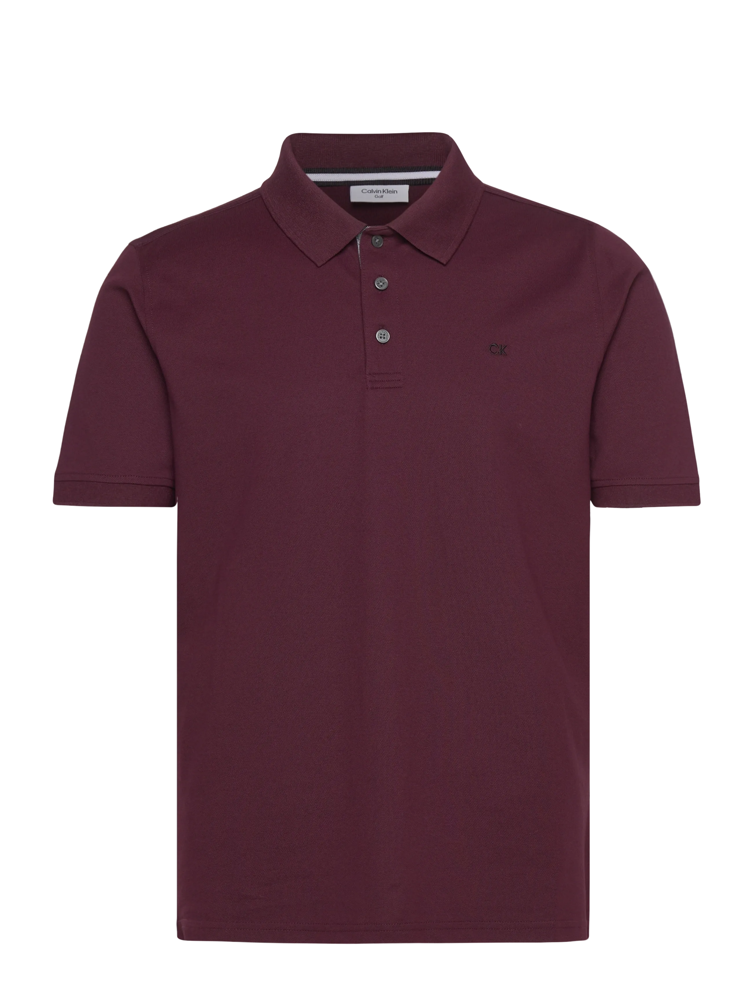 Calvin Klein Golf QUAD POLO - Kortærmede poloer - BLACKBER / burgundy