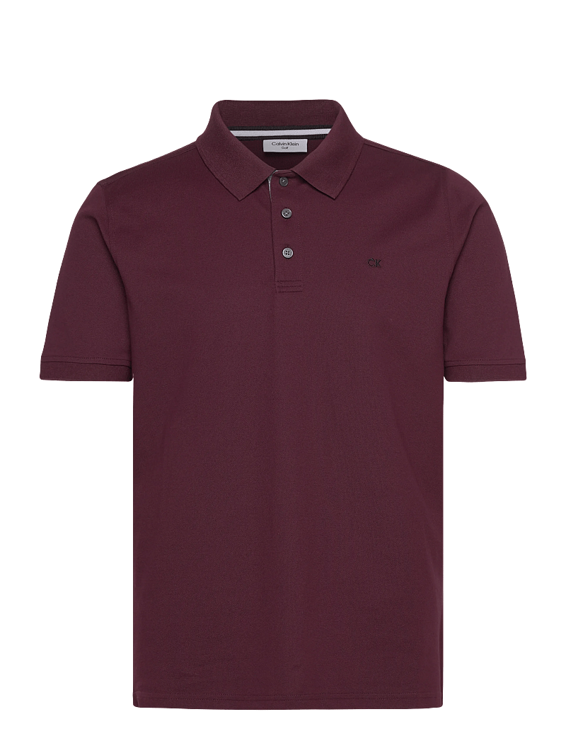Calvin Klein Golf - QUAD POLO - toppar & t-shirts - blackber - 0