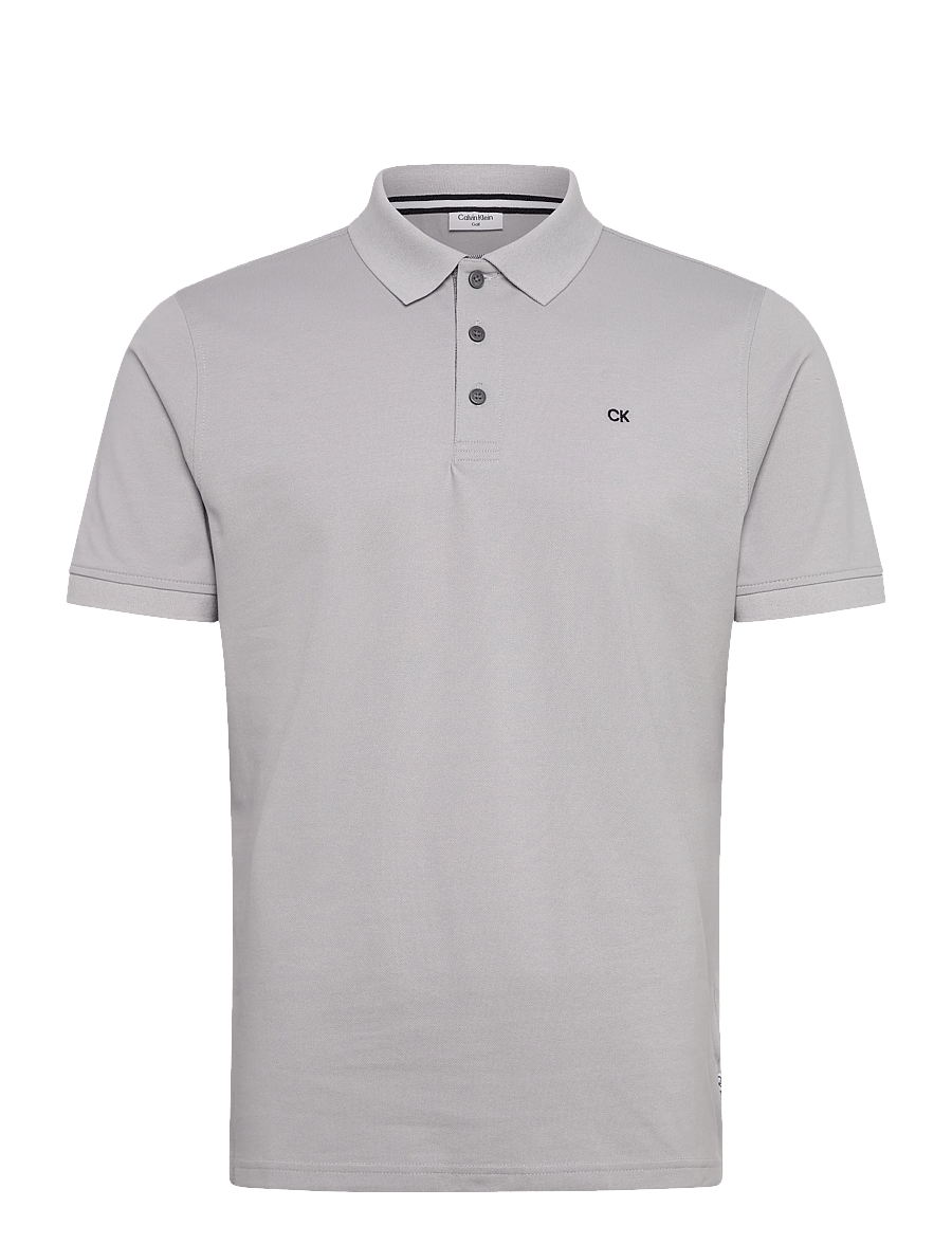 Calvin Klein Golf - QUAD POLO - toppe & t-shirts - silver - 0