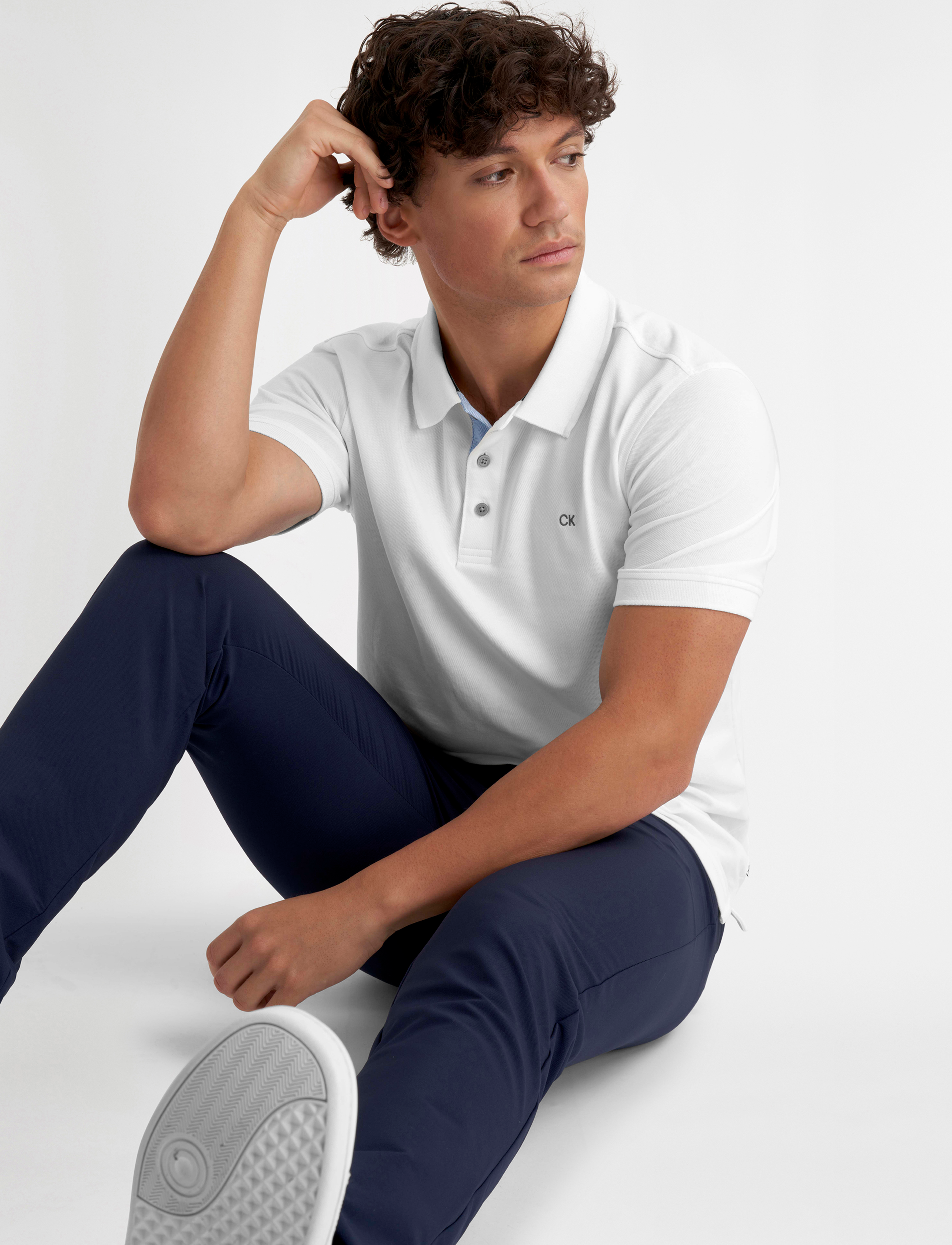 Calvin Klein Golf - QUAD POLO - polos - white - 5