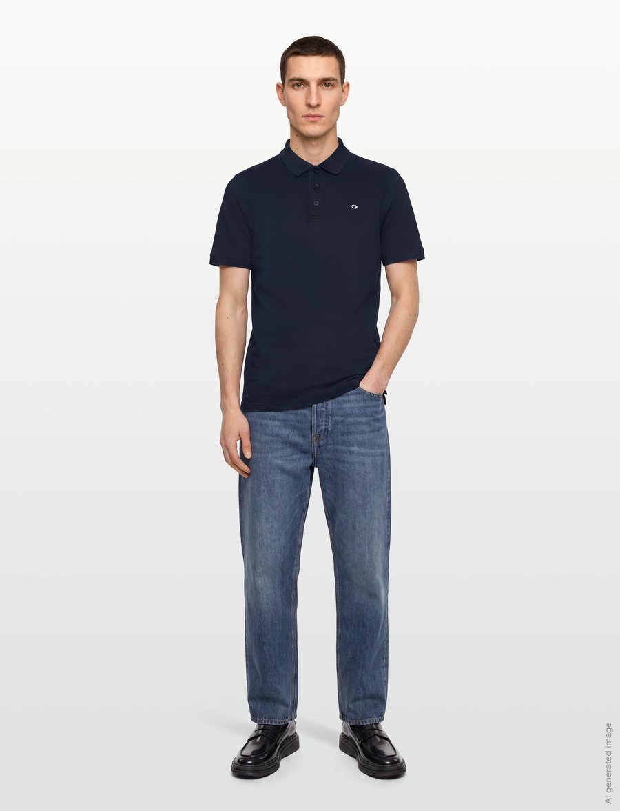 Calvin Klein Golf - CLASSIC QUAD POLO - toppar & t-shirts - navy - 0