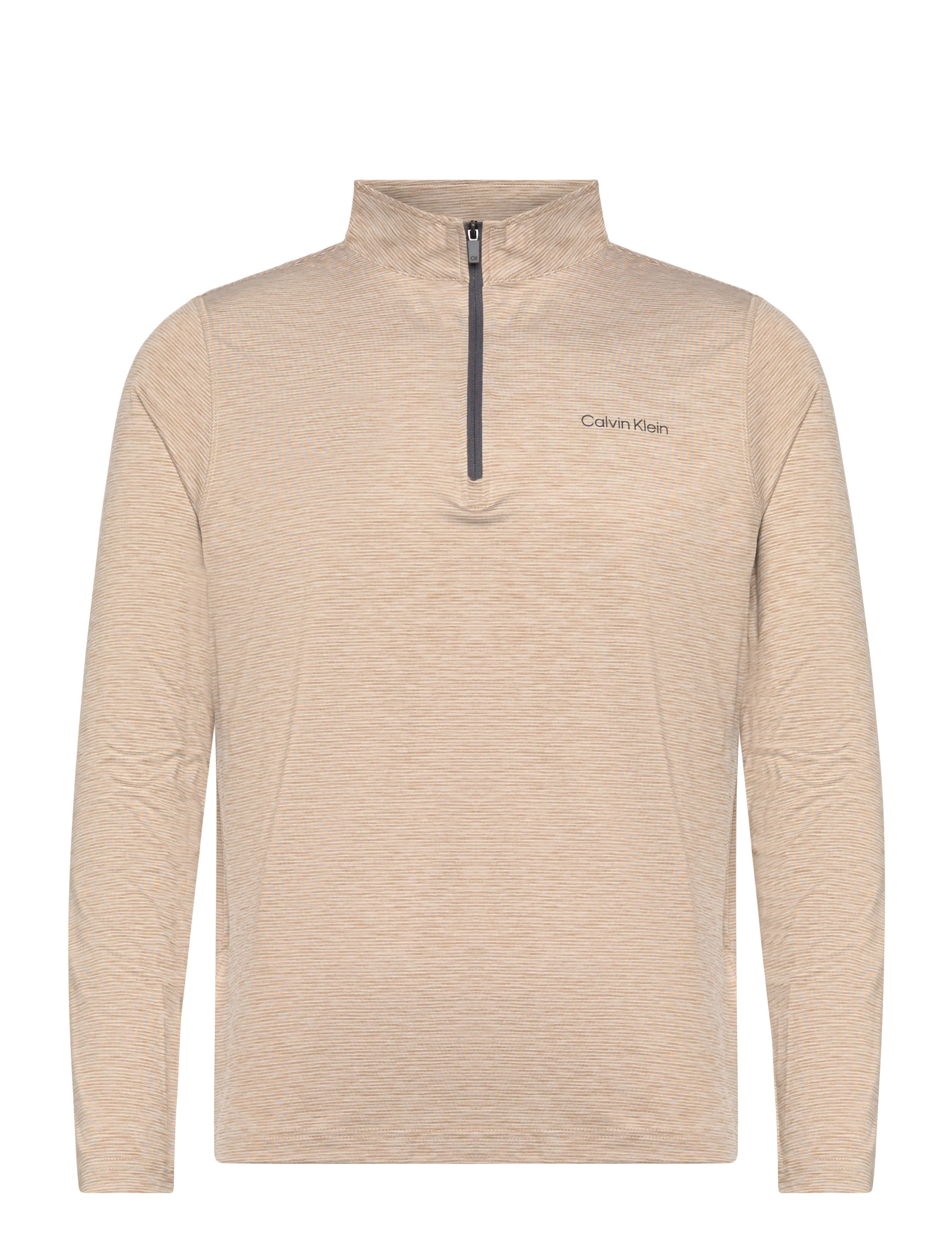Calvin Klein Golf PINEHURST 1/4 ZIP LAYERING - Tops - KHAKI / beige