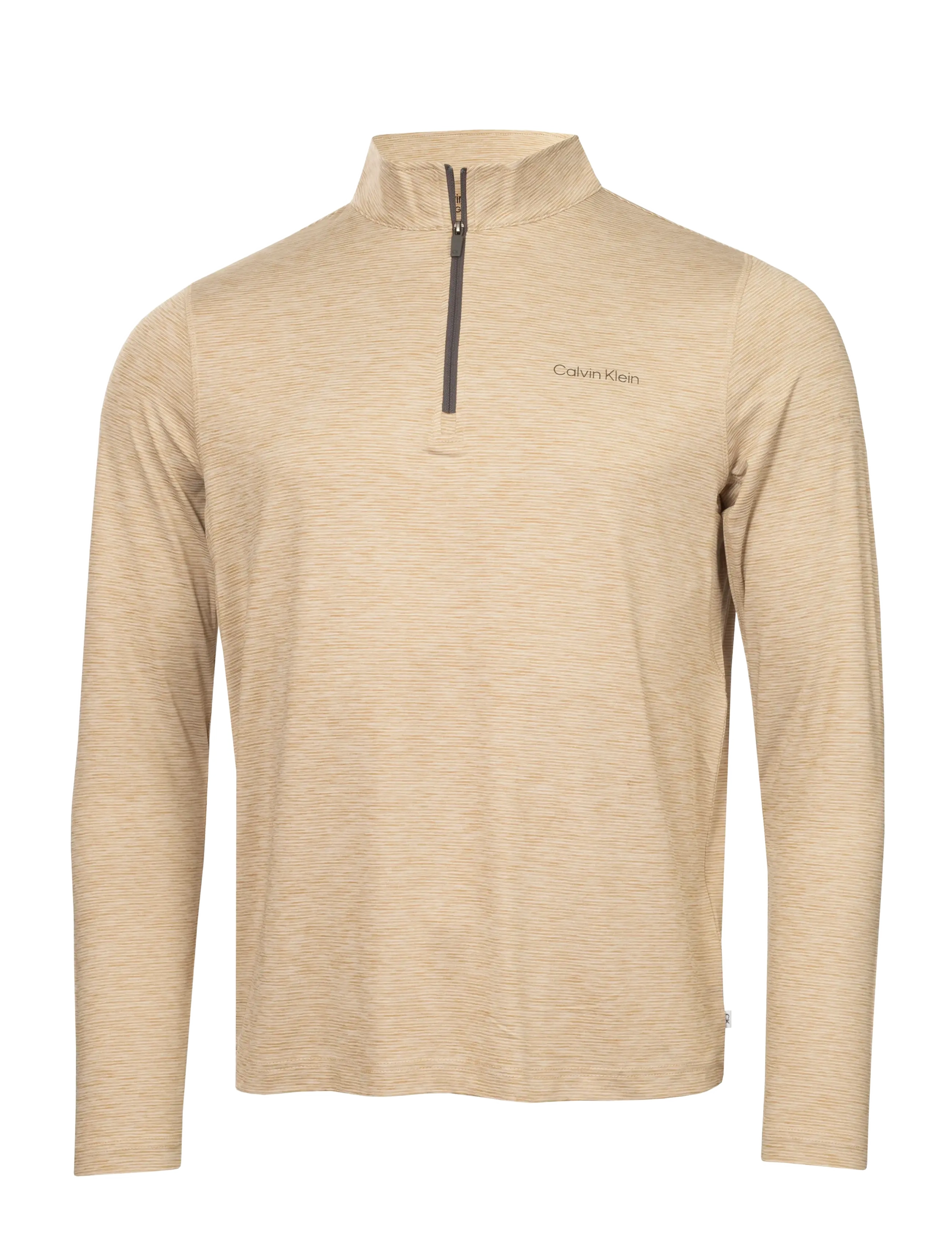 Calvin Klein Golf PINEHURST 1/4 ZIP LAYERING - Calvin Klein Golf - KHAKI / beige