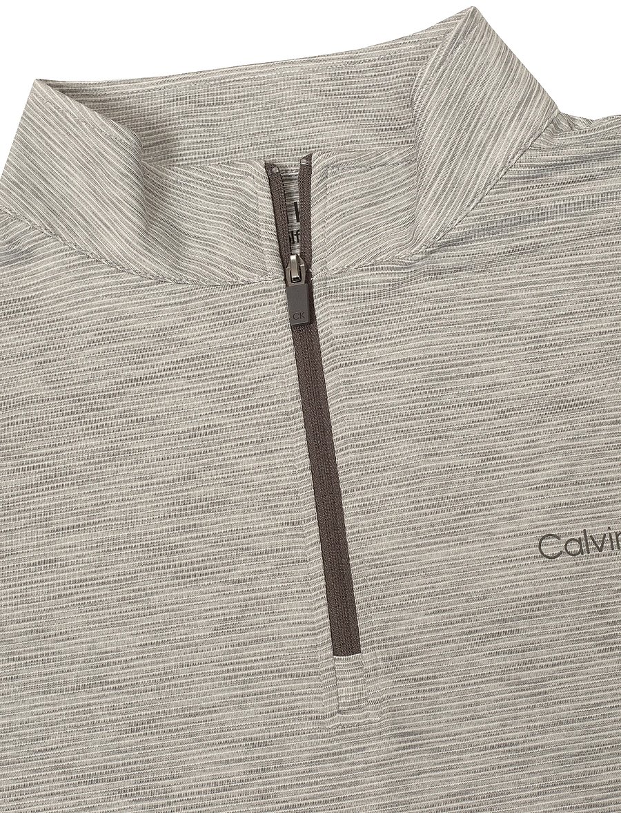 Calvin Klein Golf - PINEHURST 1/4 ZIP LAYERING - underställströjor - silver - 2