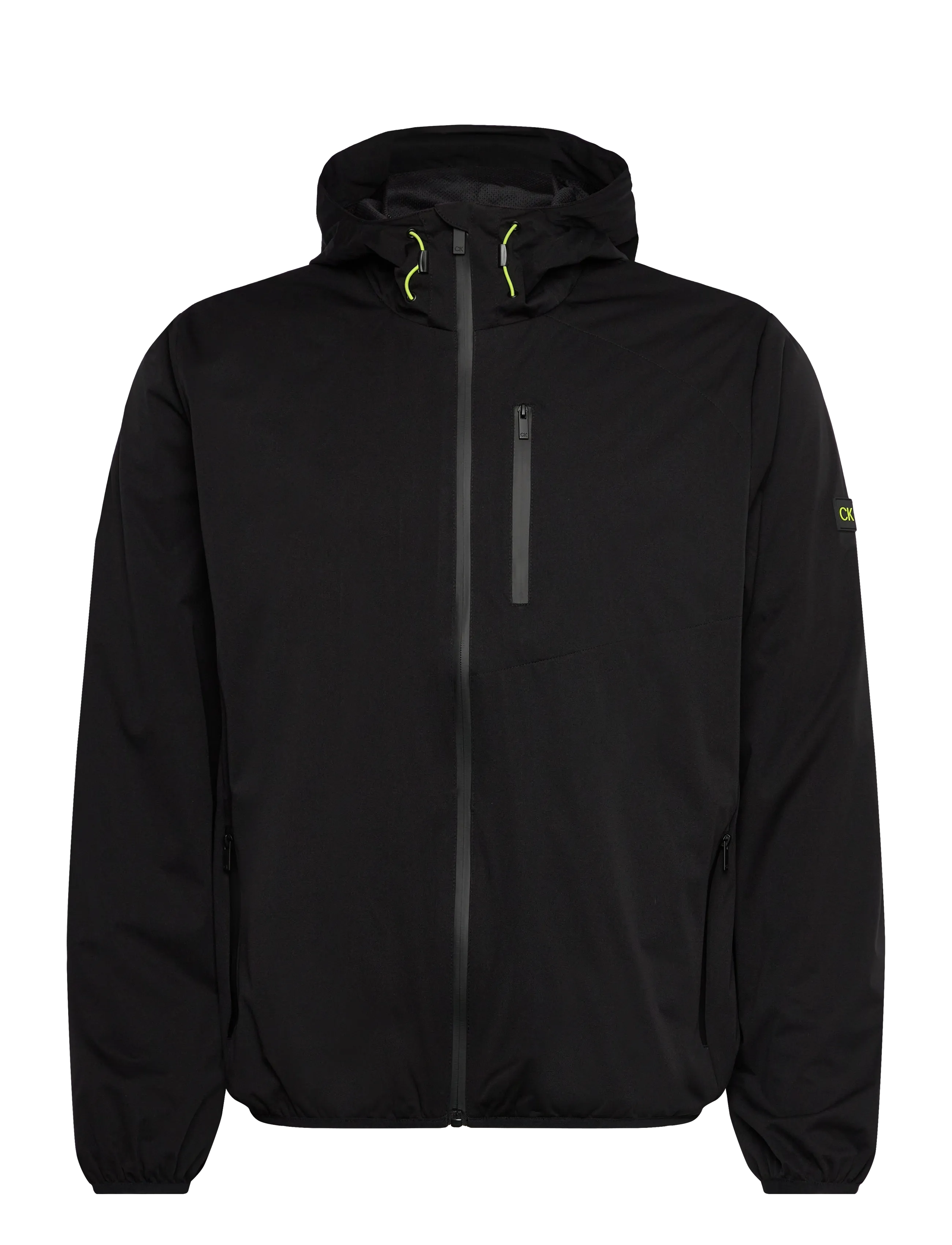Calvin Klein Golf Augusta Lined Hooded Windbreaker, M, Sport Jackets, Schwarz - Männerswear