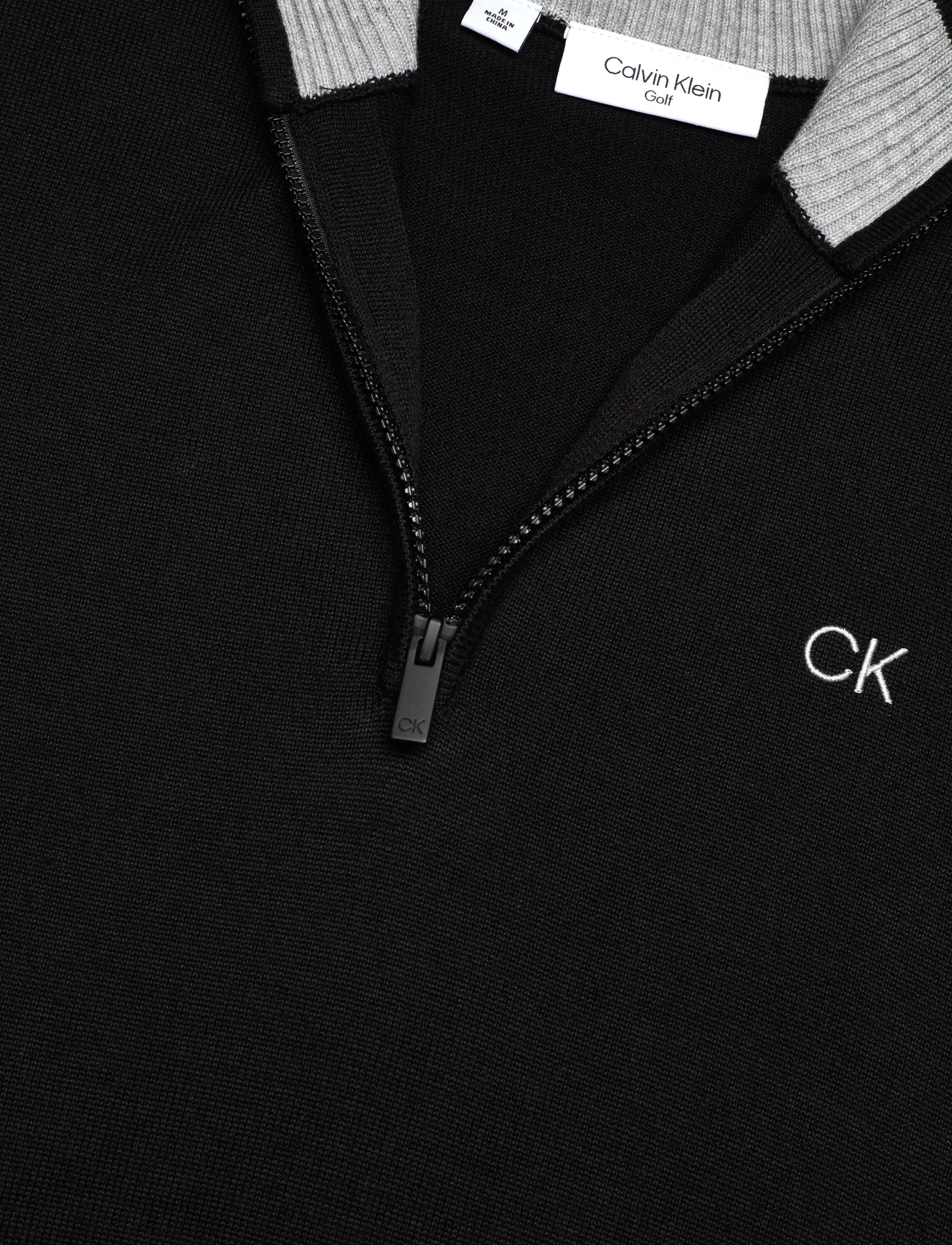 Calvin Klein Golf - ELMWOOD HALF ZIP SWEATER - black - 2