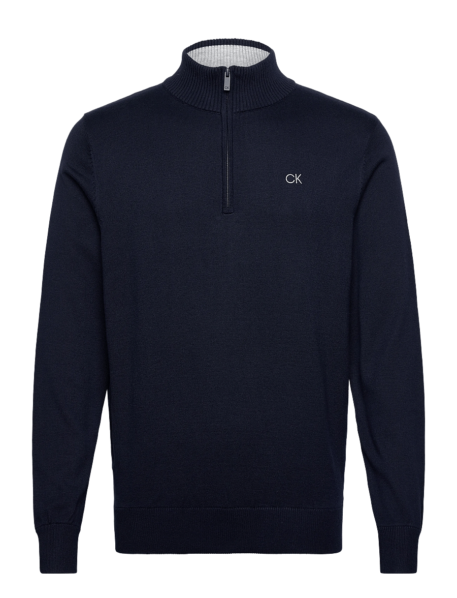 Calvin Klein Golf - ELMWOOD HALF ZIP SWEATER - oberteile - navy - 0