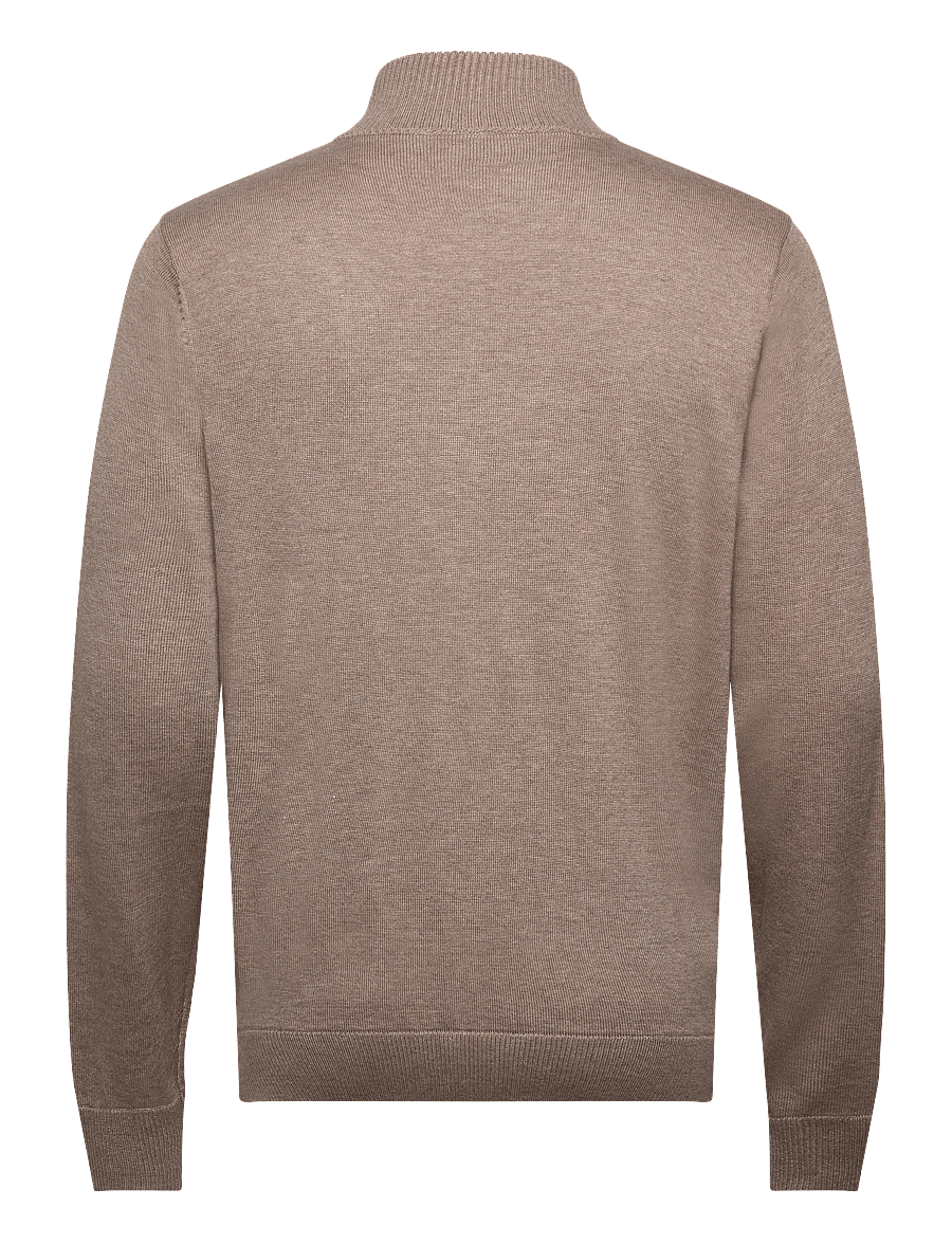 Calvin Klein Golf - ELMWOOD HALF ZIP SWEATER - oberteile - oatmarl - 1