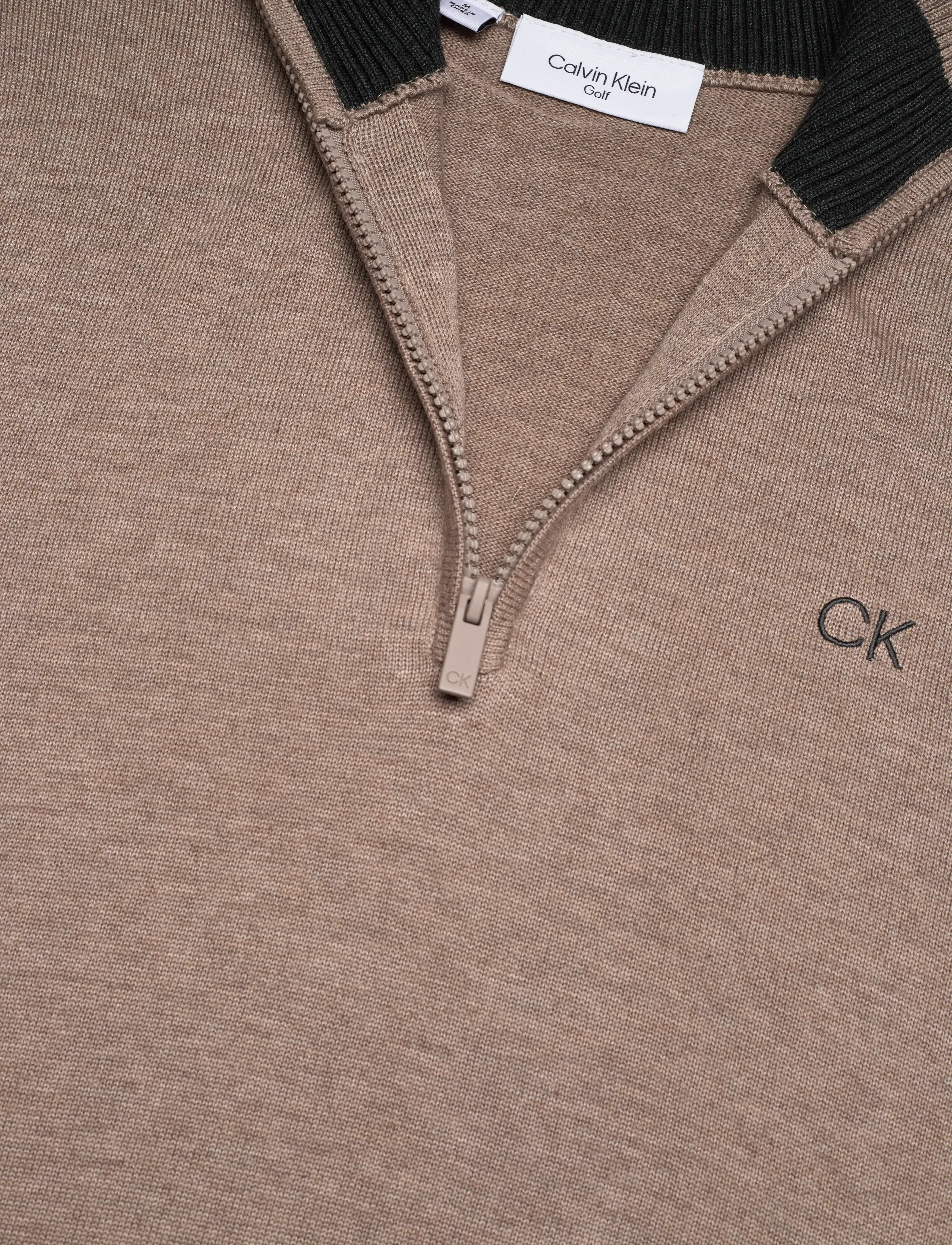 Calvin Klein Golf - ELMWOOD HALF ZIP SWEATER - oatmarl - 2