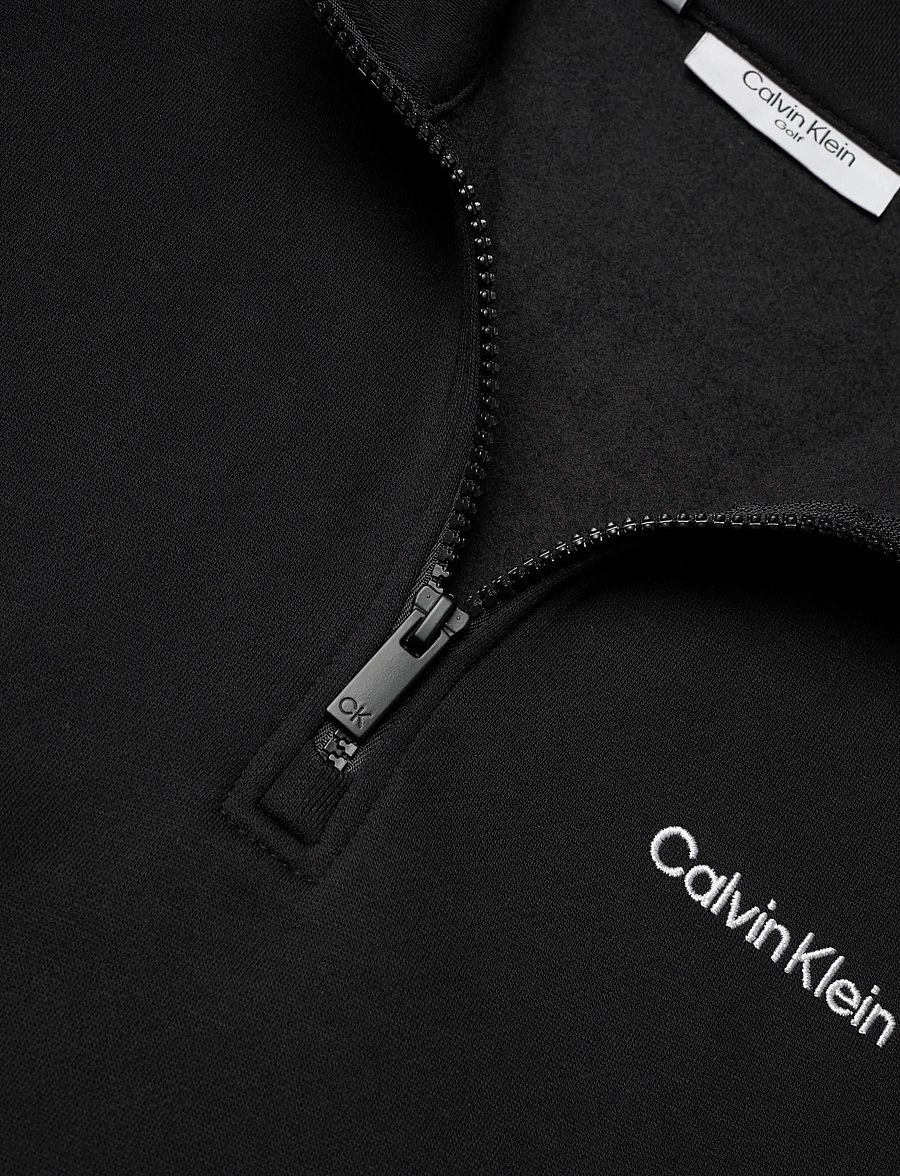 Calvin Klein Golf - WEST LAKE HALF ZIP LAYERING - underställströjor - black - 2