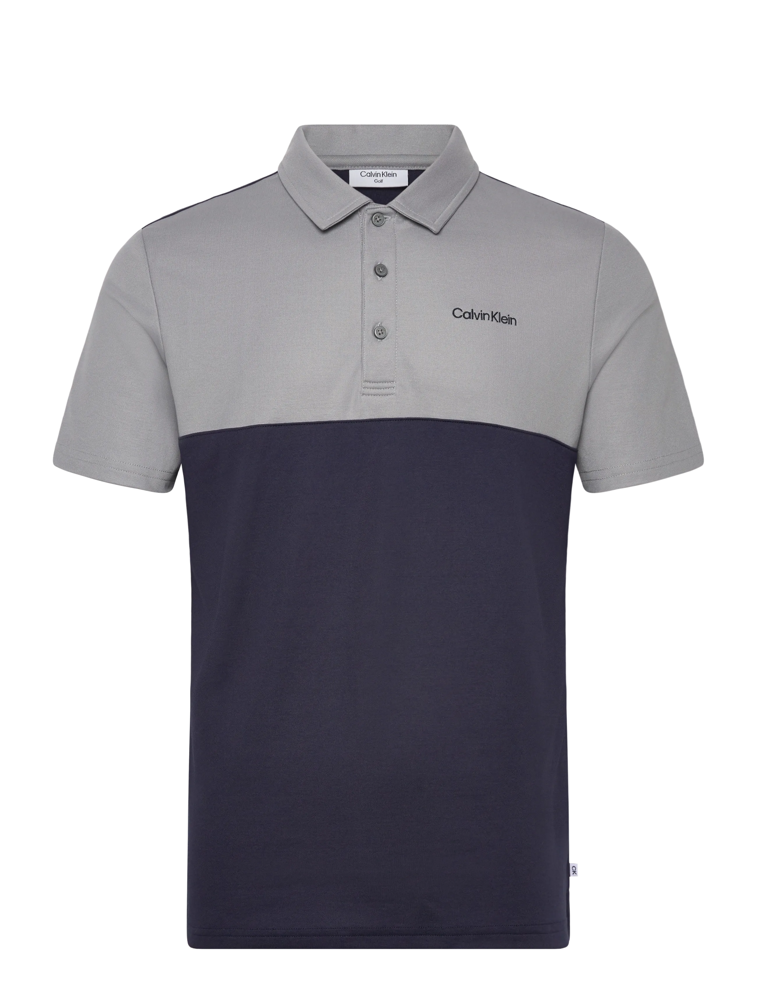 Calvin Klein Golf JACK COLOUR BLOCK POLO - Tøj - NVY-SIL / silver