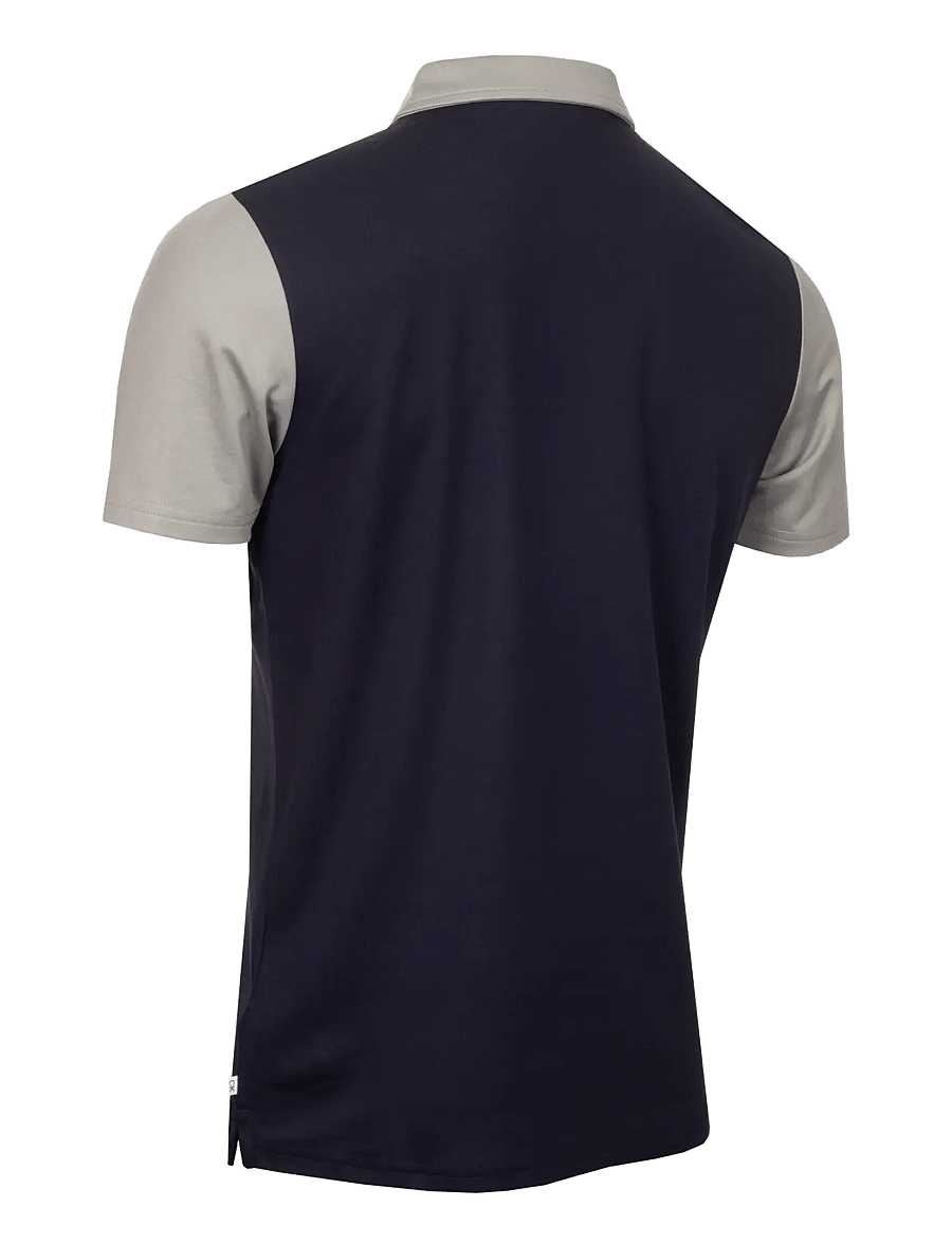Calvin Klein Golf - JACK COLOUR BLOCK POLO - toppar & t-shirts - nvy-sil - 1