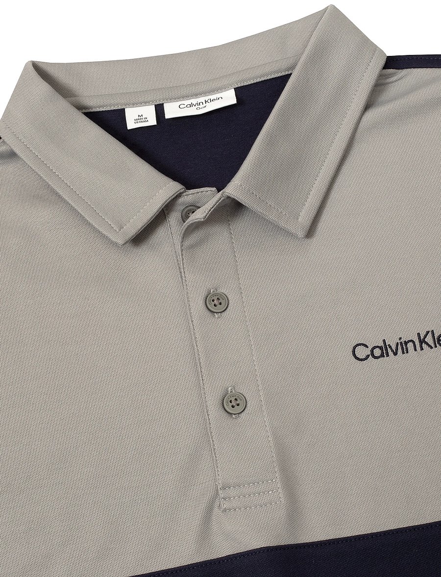 Calvin Klein Golf - JACK COLOUR BLOCK POLO - toppar & t-shirts - nvy-sil - 2