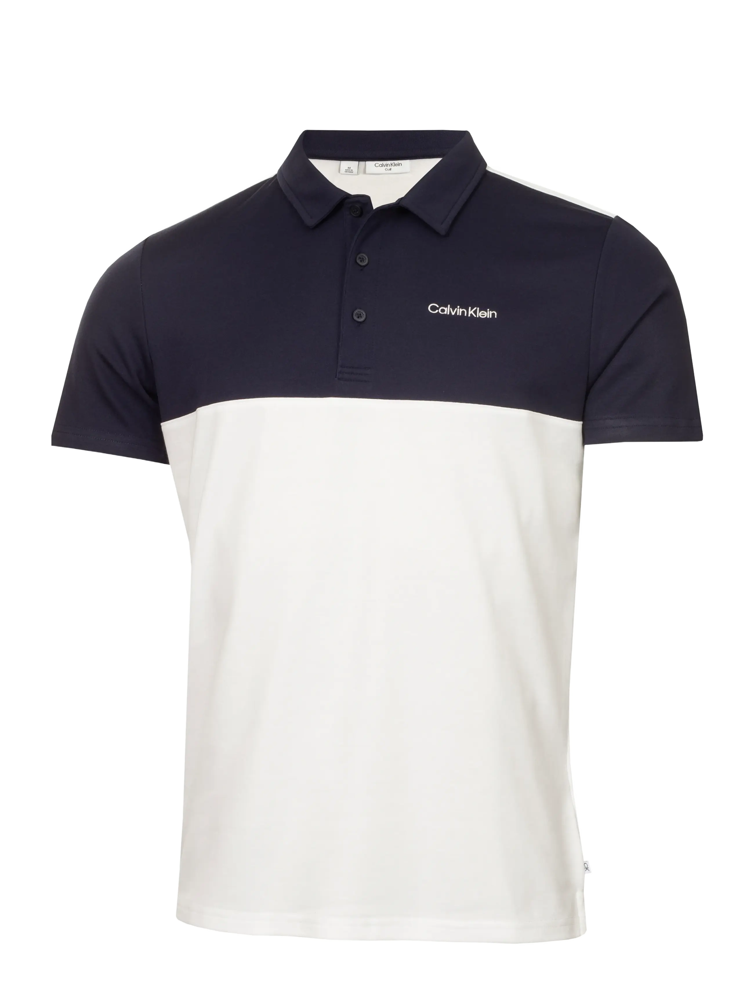 Calvin Klein Golf JACK COLOUR BLOCK POLO - Calvin Klein Golf - WHT-NVY / white