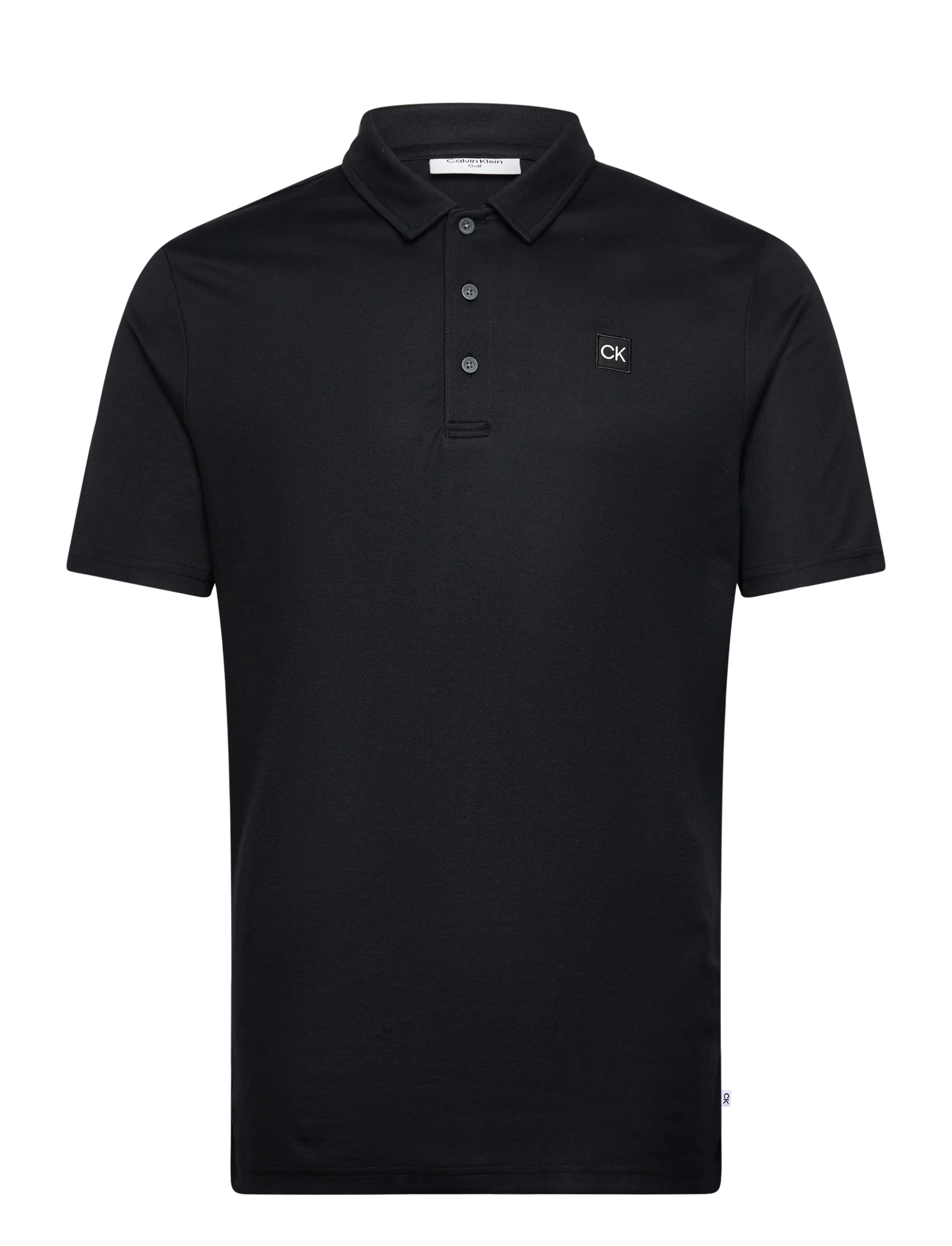 Calvin Klein Golf Jackson Badge Polo, S, Sport Polos, Schwarz - Short-sleeved Männerswear