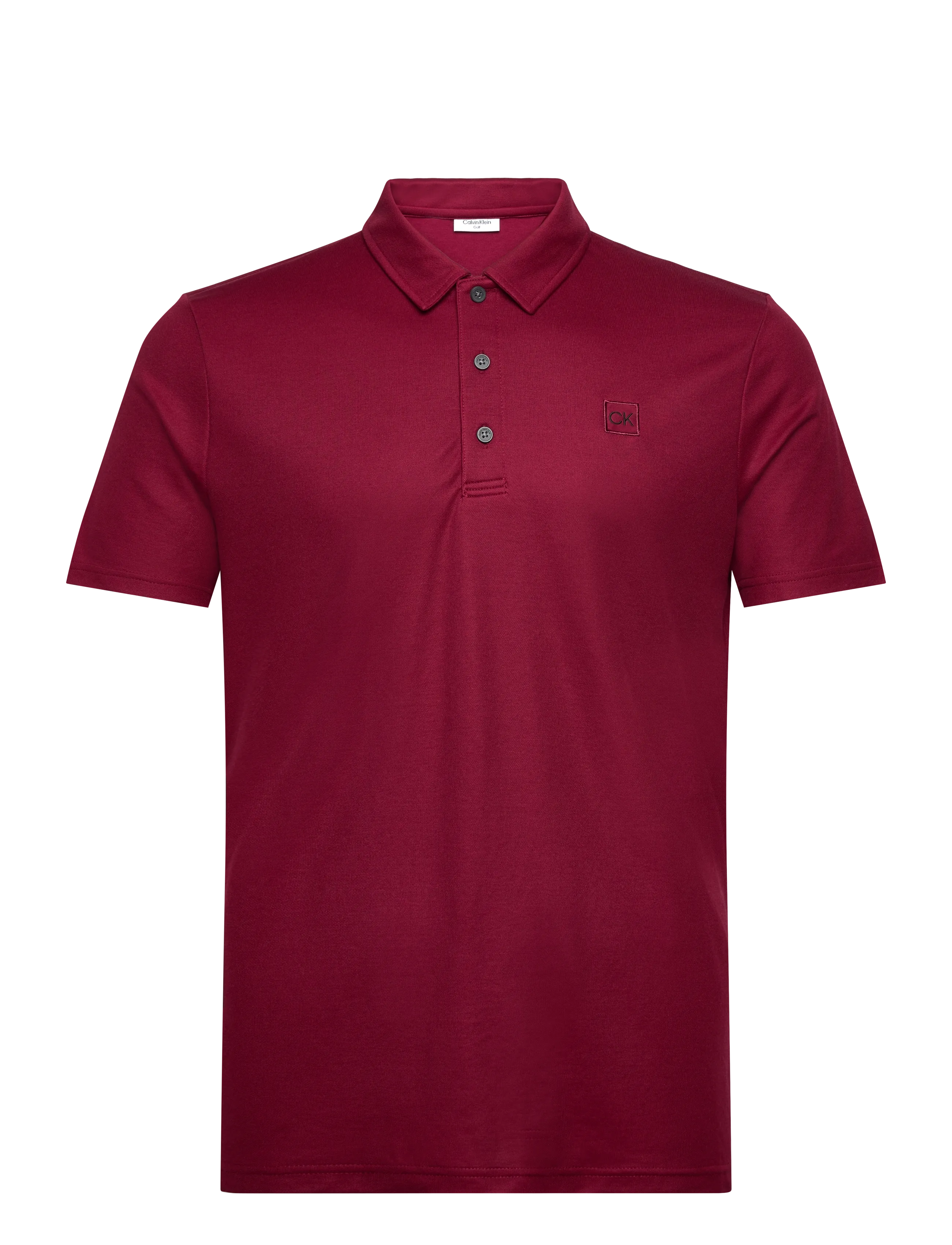 Calvin Klein Golf JACKSON BADGE POLO - Pikéer - BURGUNDY / burgundy