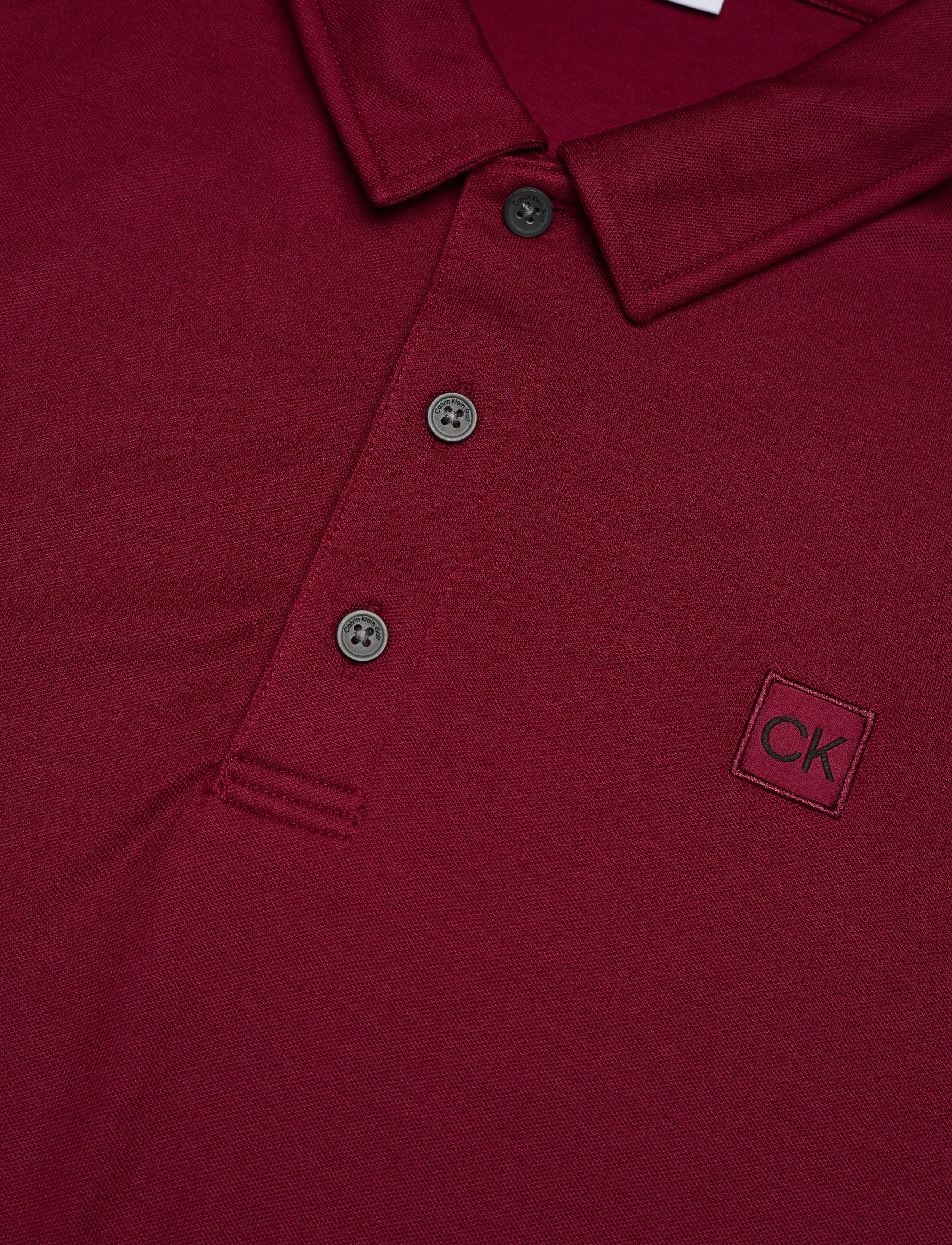 Calvin Klein Golf - JACKSON BADGE POLO - toppar & t-shirts - burgundy - 2